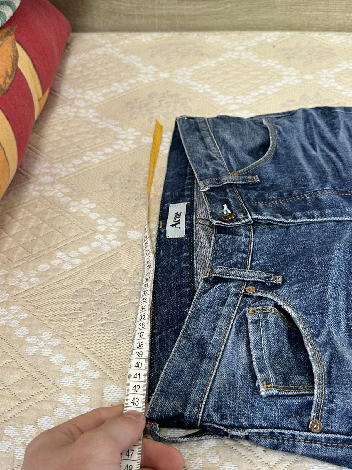 Acne Studios 🔥 Acne Studios Moc Hide Jeans 33x34 Vintage Wash Denim Pants Size US 33 - 10 Thumbnail