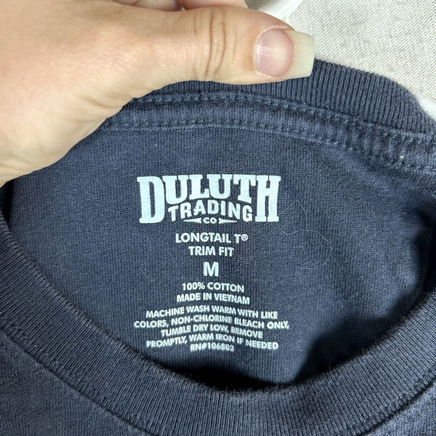 Vintage Duluth Trading Men's Medium Blue Trim Fit Shirt Short Sleeve Tee Top Size US M / EU 48-50 / 2 - 2 Thumbnail