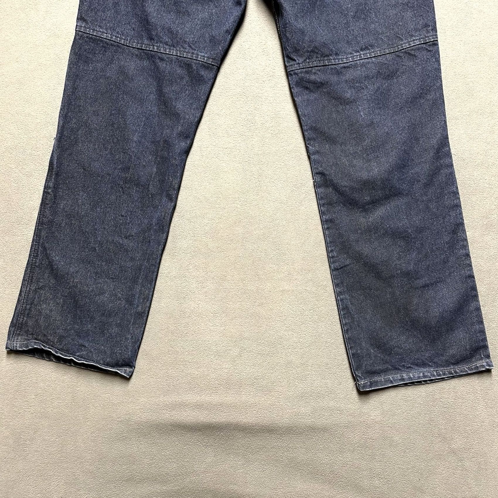 Denime Akoo Jeans Mens 38 (38x32.5) Blue Denim Carpenter Hammer Loop Streetwear Y2K GUC Size US 38 / EU 54 - 6 Thumbnail