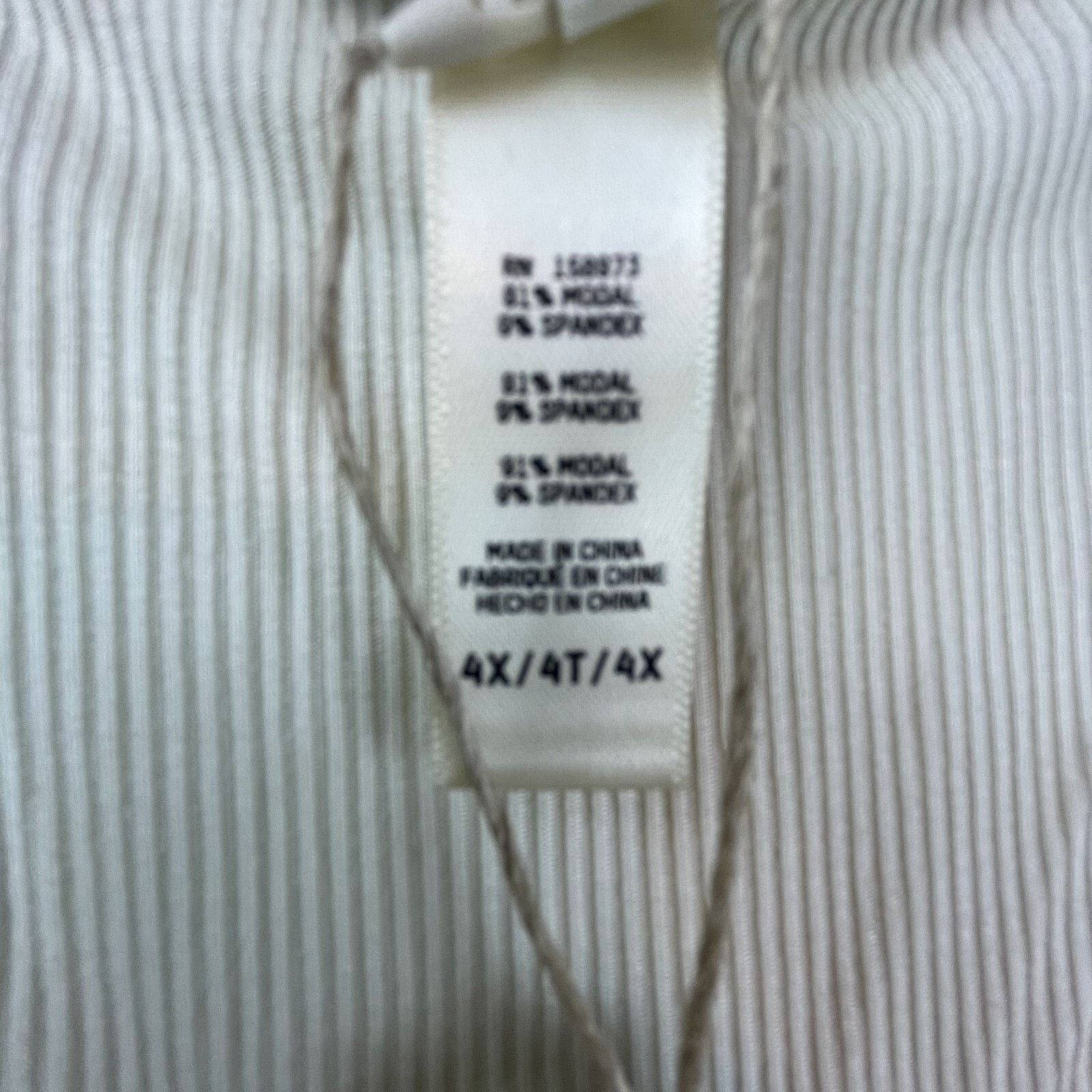 SKIMS Skims Soft Lounge Slip Mini Dress Women 4X White Ribbed Size 42" / US 20 - 9 Thumbnail