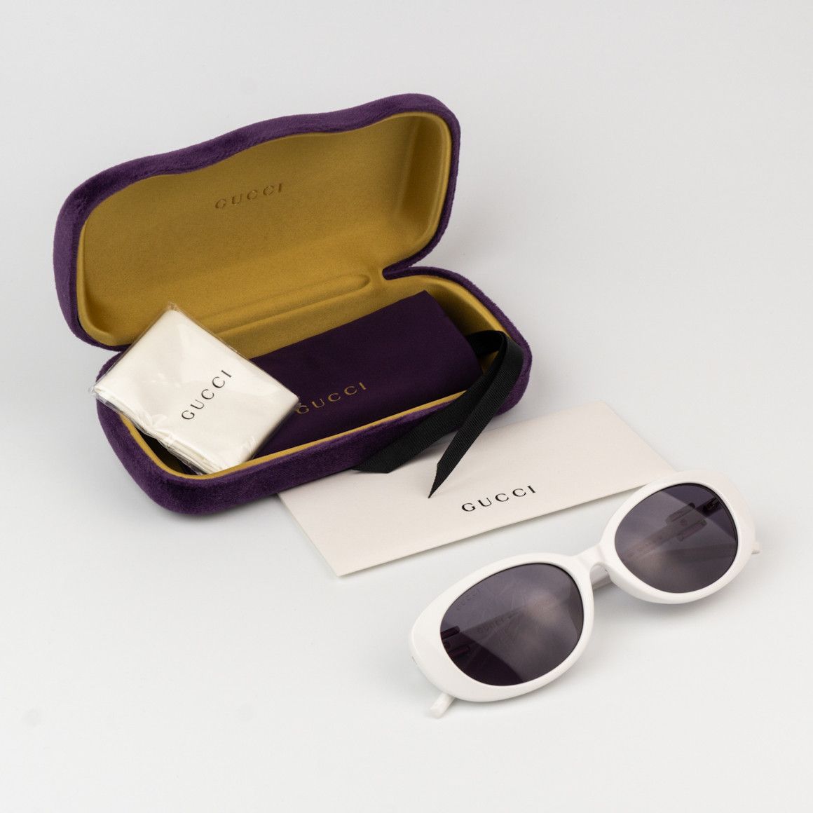 Gucci NEW Gucci GG1684SA 006 Unisex Oval Sunglasses GG 1684SA Size ONE SIZE - 9 Thumbnail