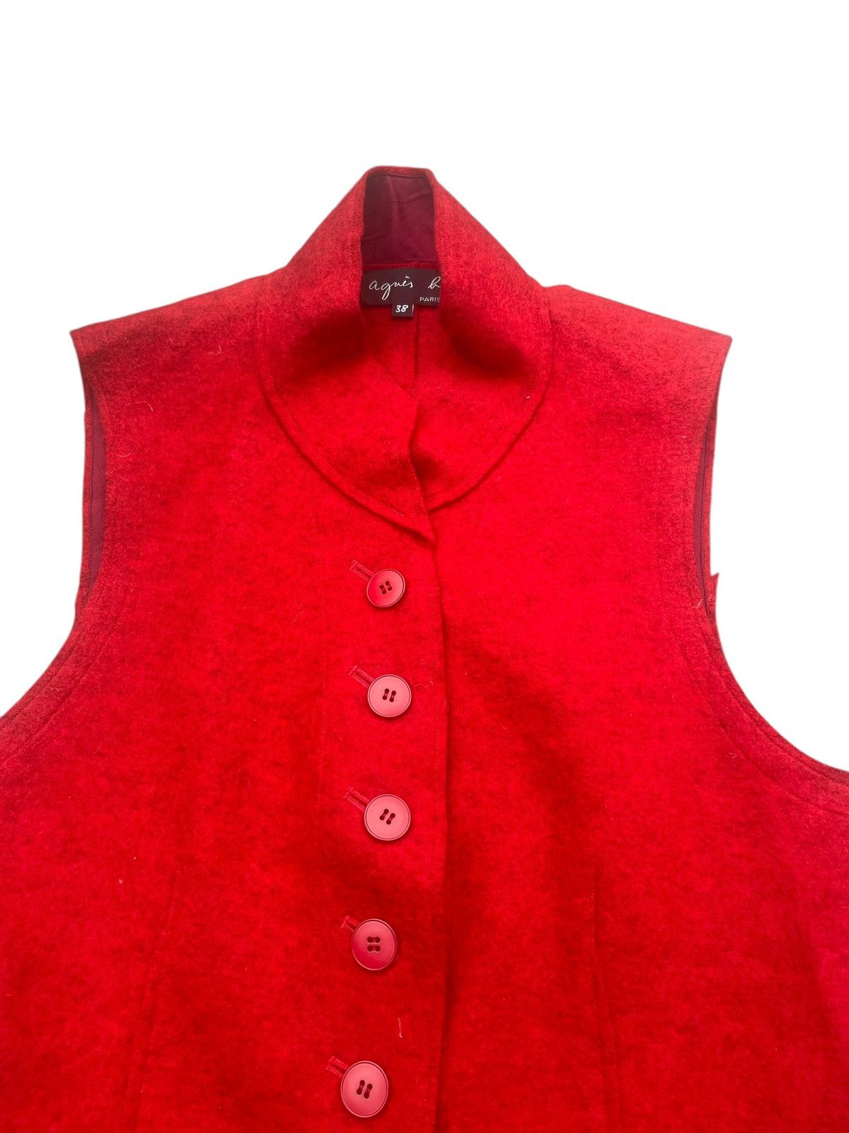 agnes b. Vintage Agnes B Wool Vest Size S / US 4 / IT 40 - 3 Thumbnail