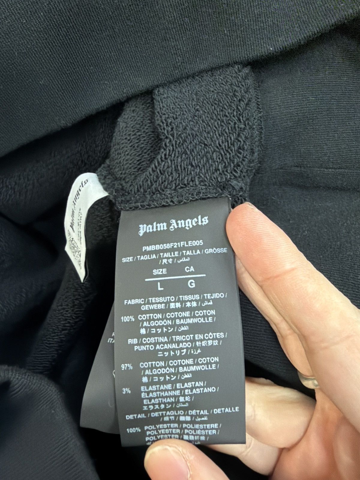 Palm Angels Palm angels script logo hoodie black Size US L / EU 52-54 / 3 - 6 Thumbnail