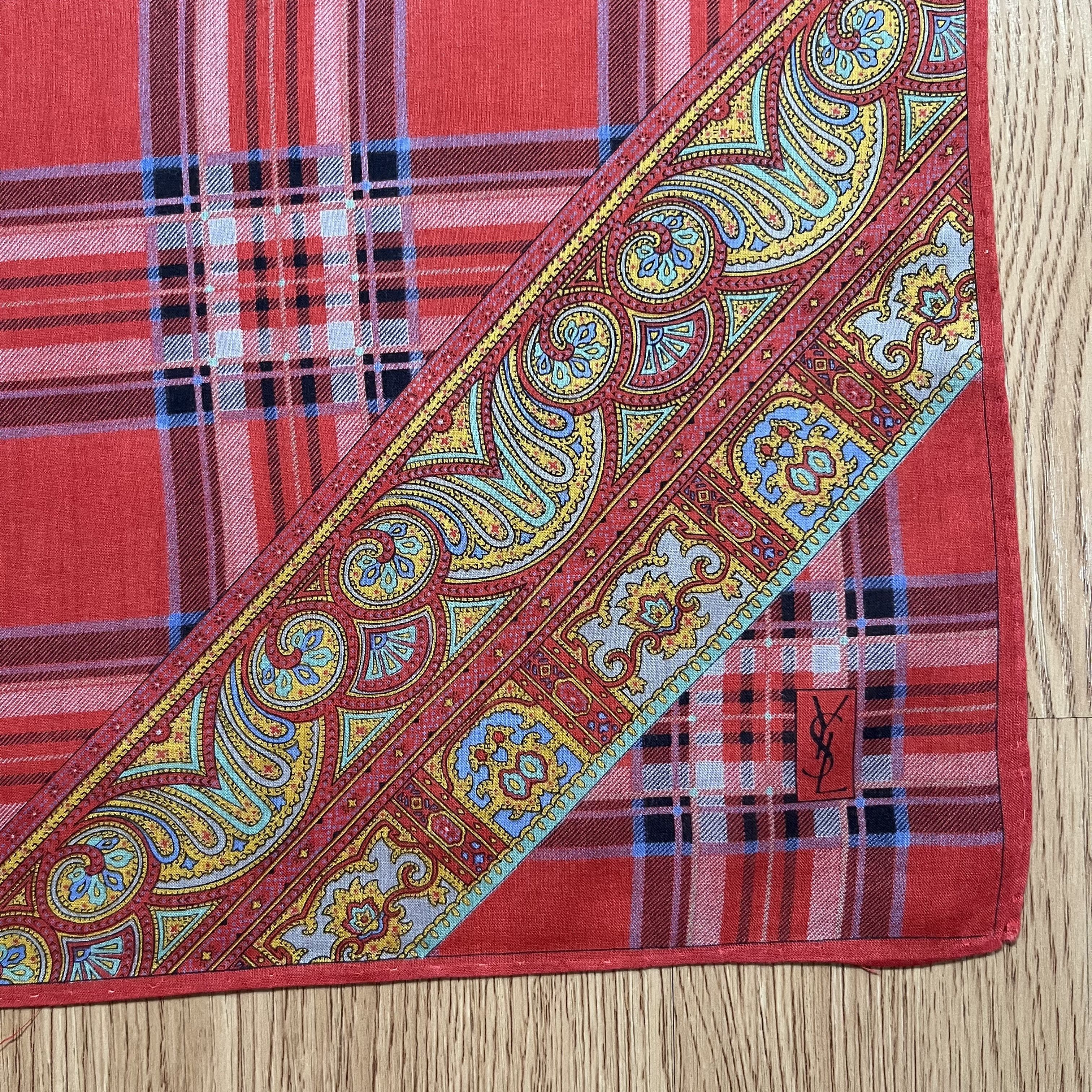 Yves Saint Laurent Vintage Yves Saint Laurent Handkerchief Size ONE SIZE - 2 Thumbnail