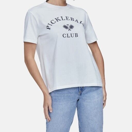 Wildfox Wildfox PickleBall Club Ryan Tee Snow White ( S ) Size S / US 4 / IT 40 - 1 Thumbnail