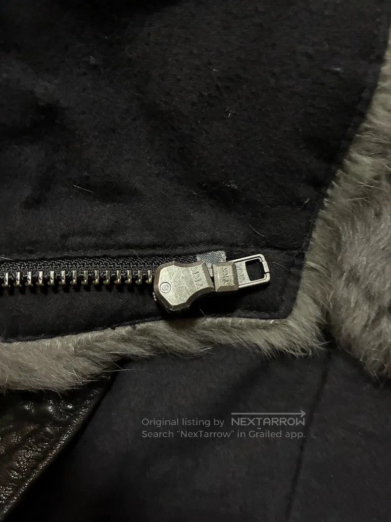 Helmut Lang HELMUT LANG Rabbit Fur Sheepskin Patchwork Knit Jacket Size S / US 4 / IT 40 - 5 Thumbnail