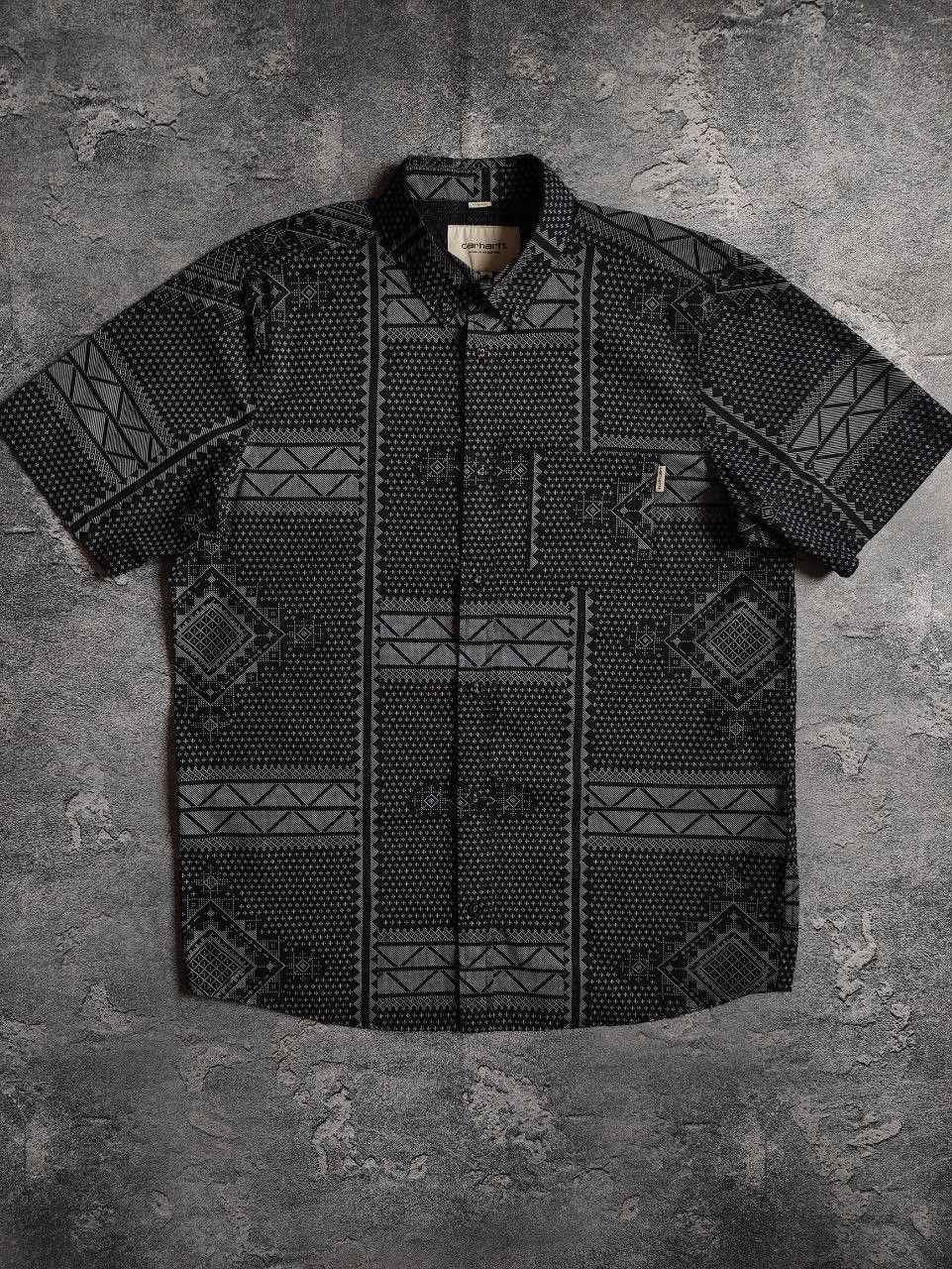 Carhartt Carhartt Men's Shirt – Size M – Black/Grey Tribal Pattern Size US M / EU 48-50 / 2 - 1 Thumbnail