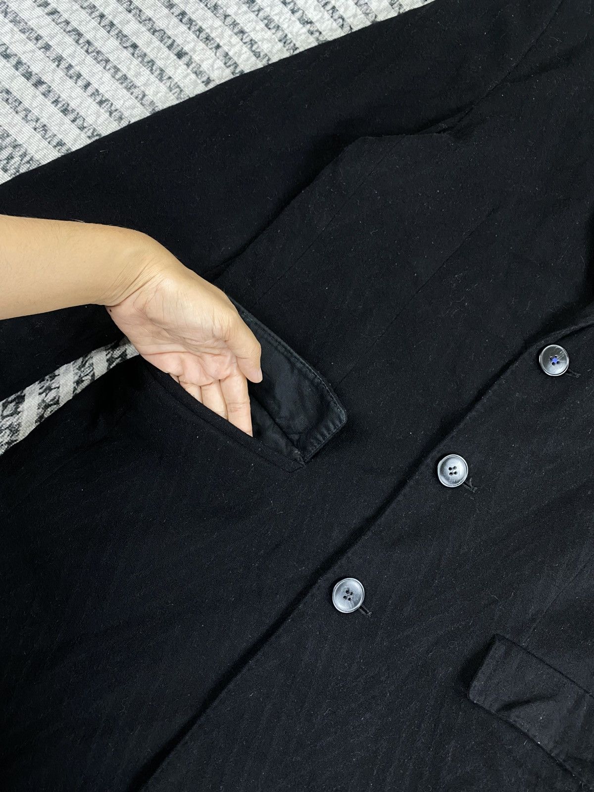 Hugo 🔥Hugo Boss Black Wool Cashmere Long Coat Jacket Size US M / EU 48-50 / 2 - 6 Thumbnail
