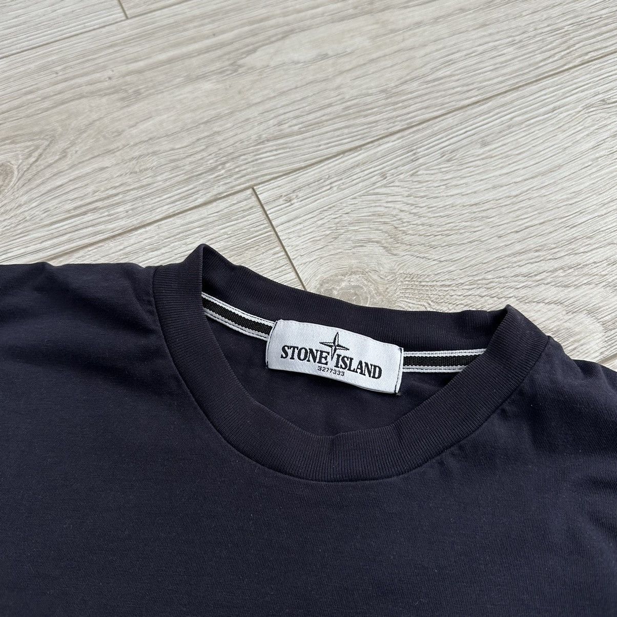 Stone Island Stone Island Bog Logo Navy T Shirt Size US L / EU 52-54 / 3 - 5 Thumbnail