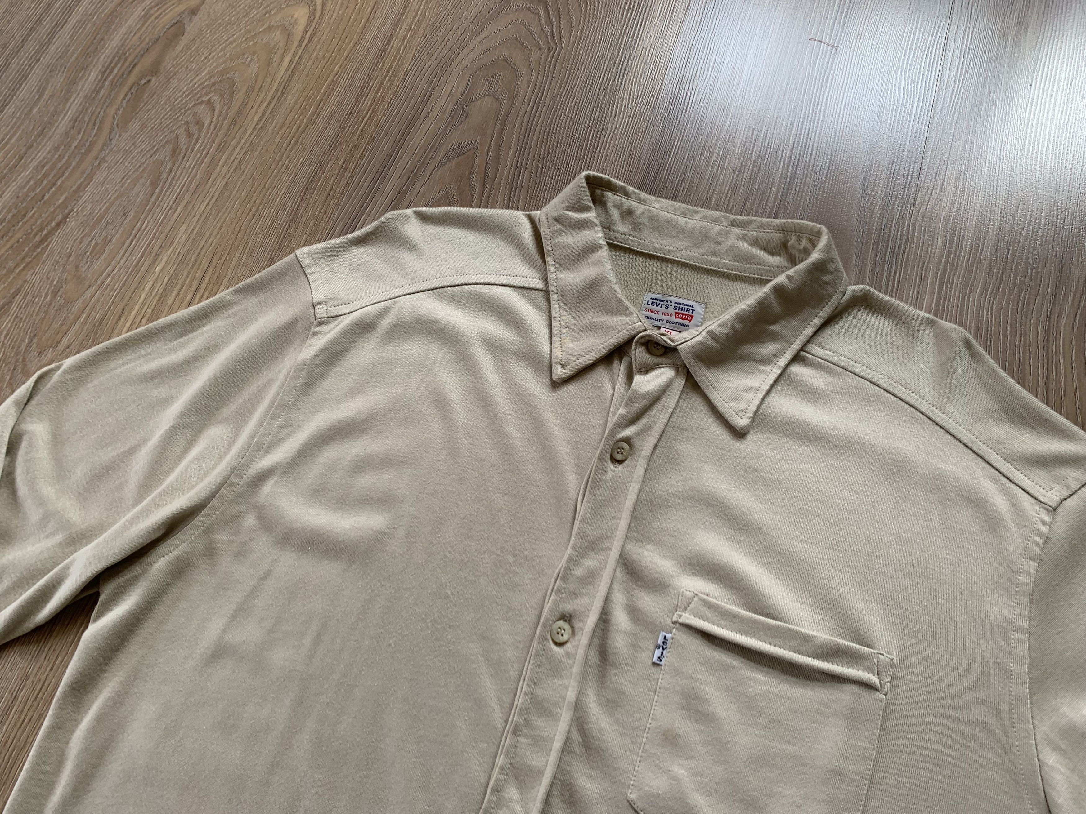 Levi's × Levi's Vintage Clothing Levi's Vintage Cotton Long Sleeve Button Up Shirt Size US XL / EU 56 / 4 - 4 Thumbnail