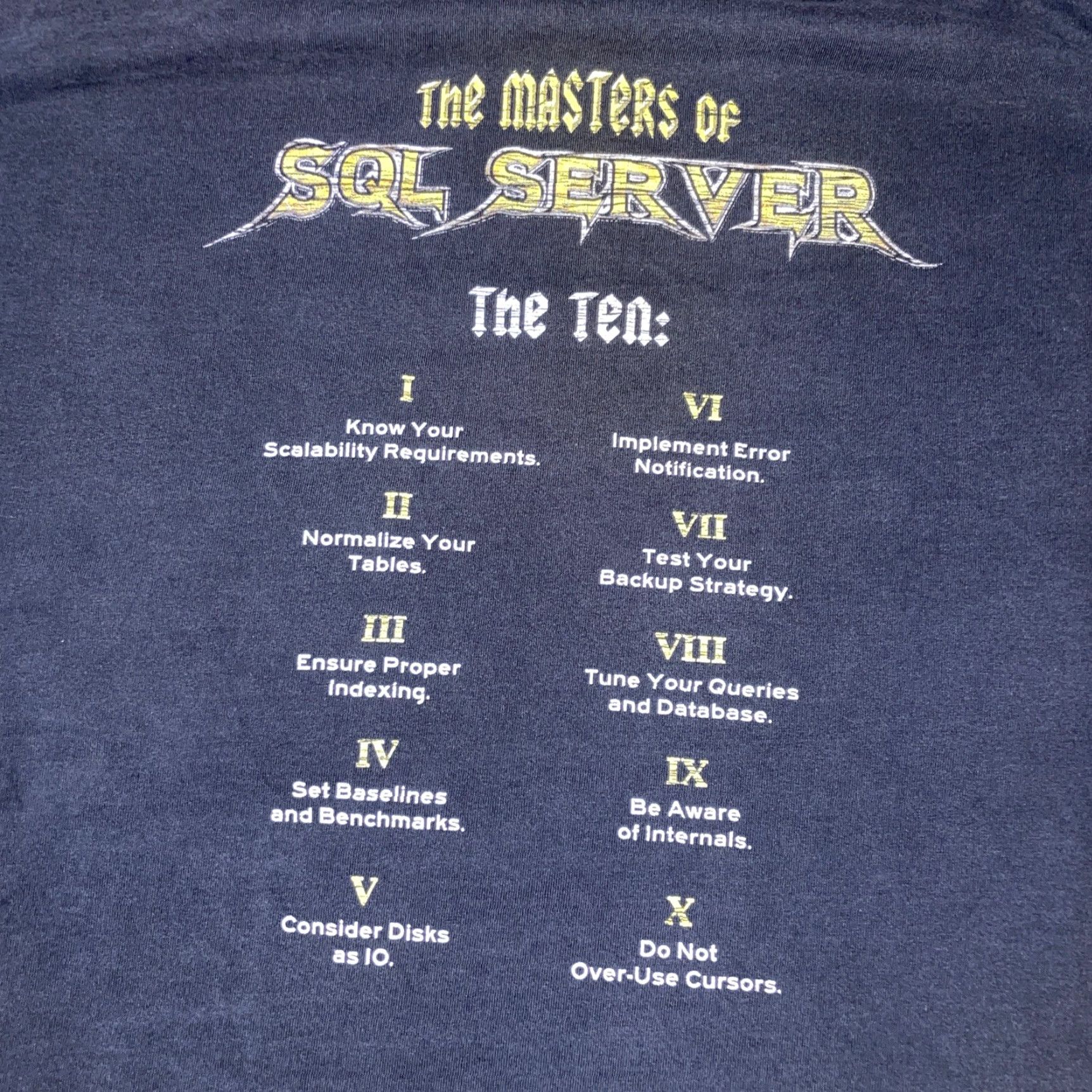 Quest VINTAGE Quest Software The Master Of SQL Server T-Shirt Black XL Men Size US XL / EU 56 / 4 - 5 Thumbnail