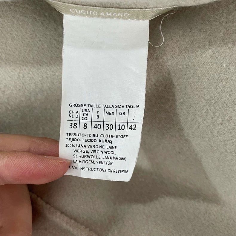 Max Mara Max Mara Cashmere Coat Size 38 Cream White Size L / US 10 / IT 46 - 4 Thumbnail