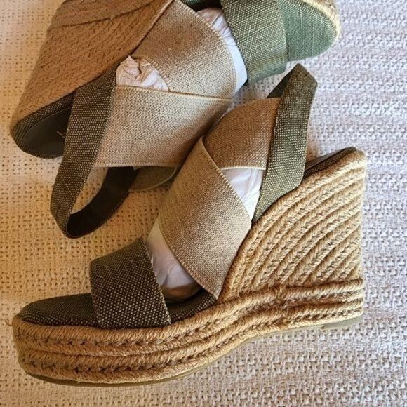 Lauren Ralph Lauren Lauren Ralph Lauren Erica Sz. 9 Olive/Flax Espandrille 5" He Size US 9 / IT 39 - 5 Thumbnail