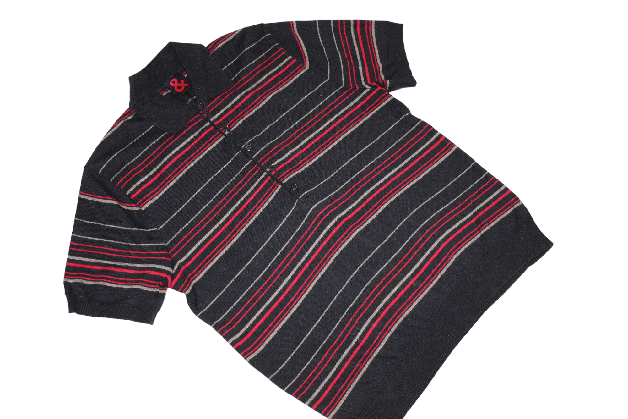 Dolce & Gabbana VTG Dolce & Gabbana Striped Cotton Blend Woven Polo Shirt Size US L / EU 52-54 / 3 - 4 Thumbnail