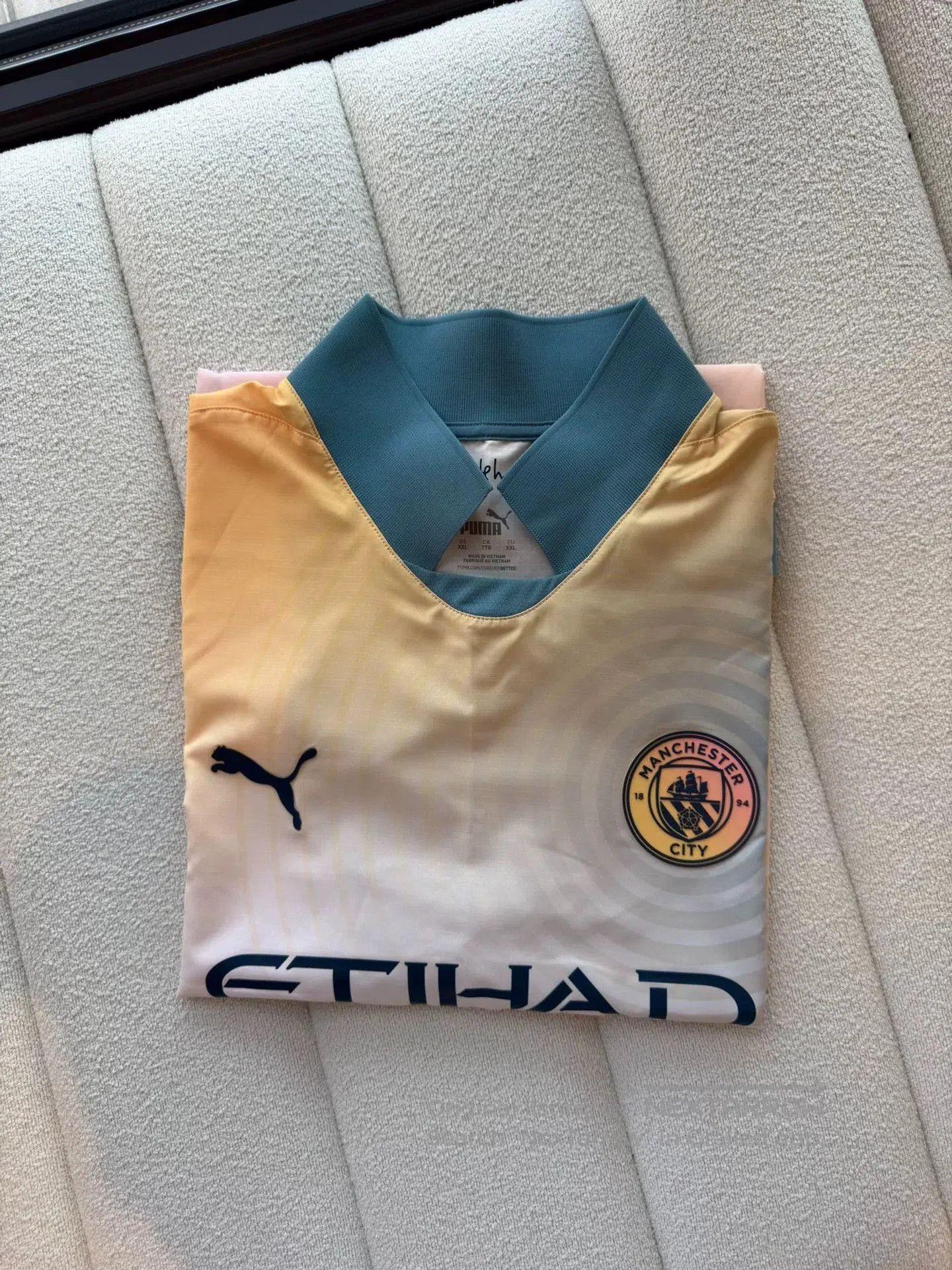 Puma PUMA Manchester City Casual Letter Print Jersey. Size US XXL / EU 58 / 5 - 8 Thumbnail