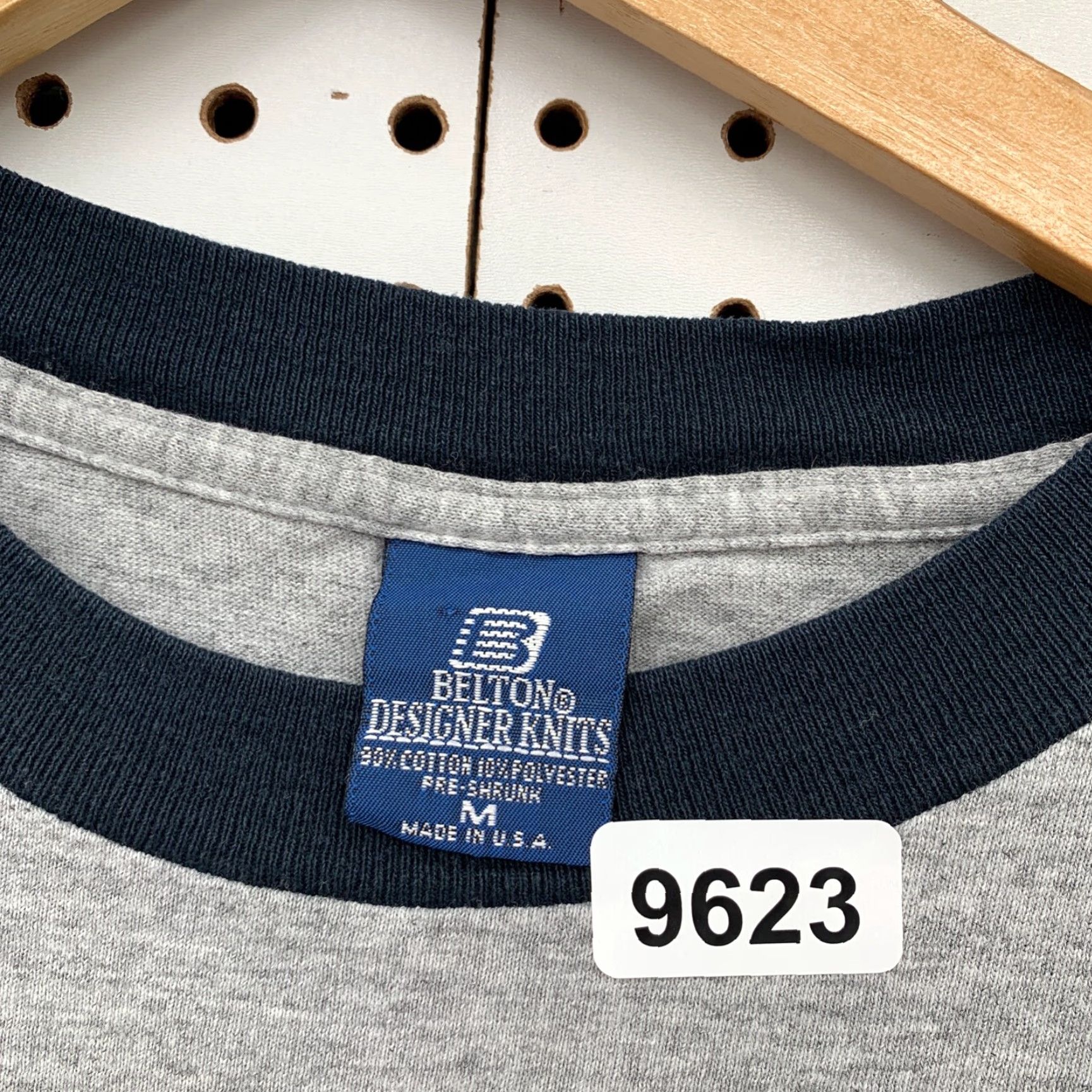 Vintage Vintage Purdue Boilermakers Ringer Shirt Mens Medium Gray Made USA 21.5x27 Belton Cotton Crew Neck Short Sleeve 80s T-Shirt University Mens Size US M / EU 48-50 / 2 - 6 Thumbnail