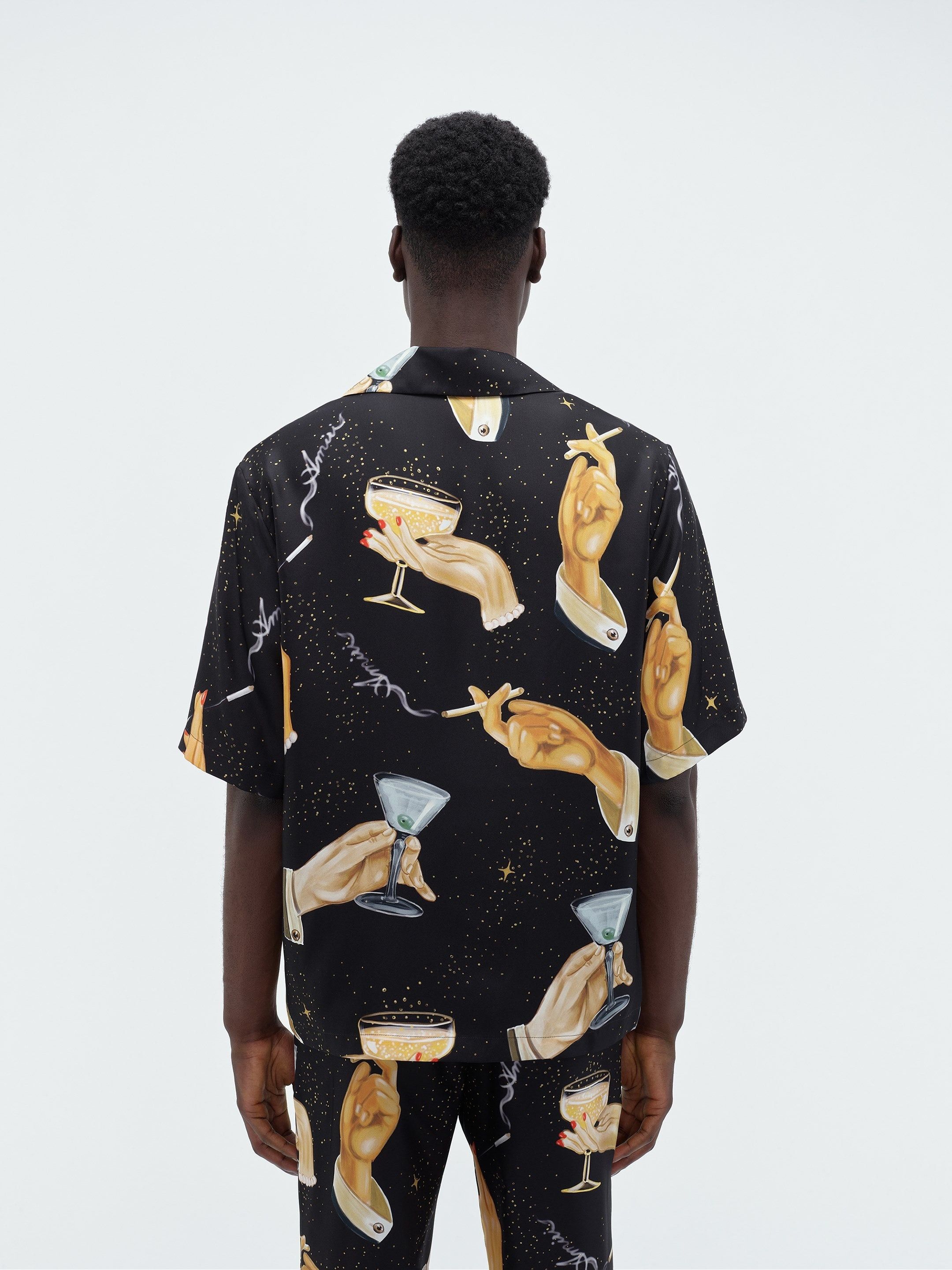 Amiri o1w1db10325 Champagne Bowling Shirt in Multicolor Size US L / EU 52-54 / 3 - 5 Thumbnail