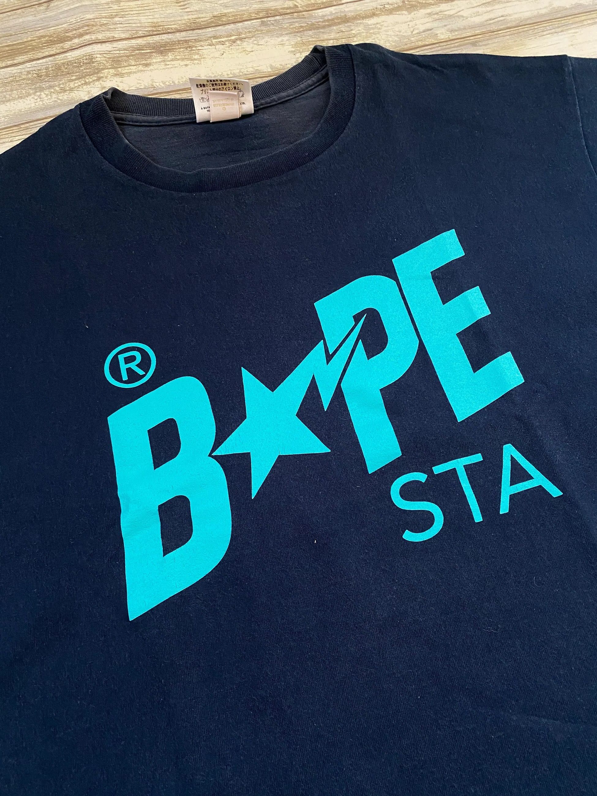 image of Bapesta Tee in Navy, Men's (Size XL)