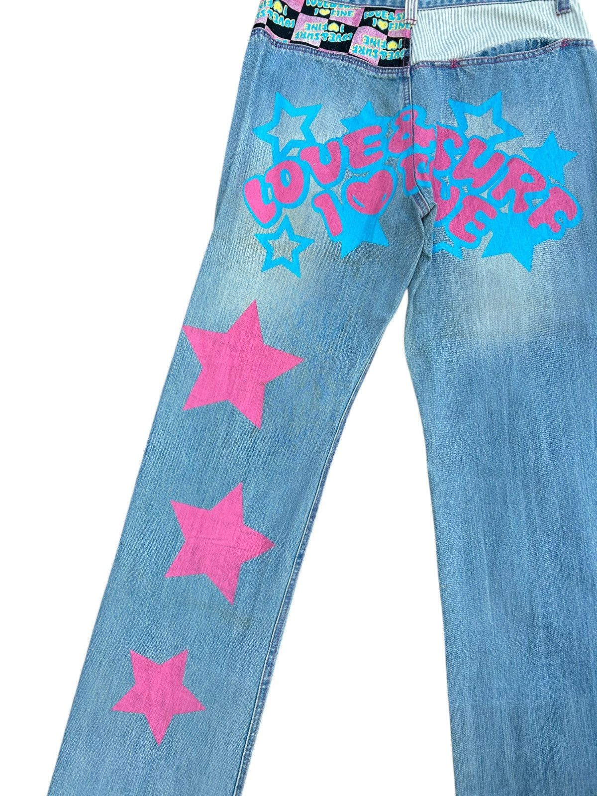 Kapital LOVE & SURF HIPPIES STYLE DENIM JEANS Size US 30 / EU 46 - 4 Thumbnail