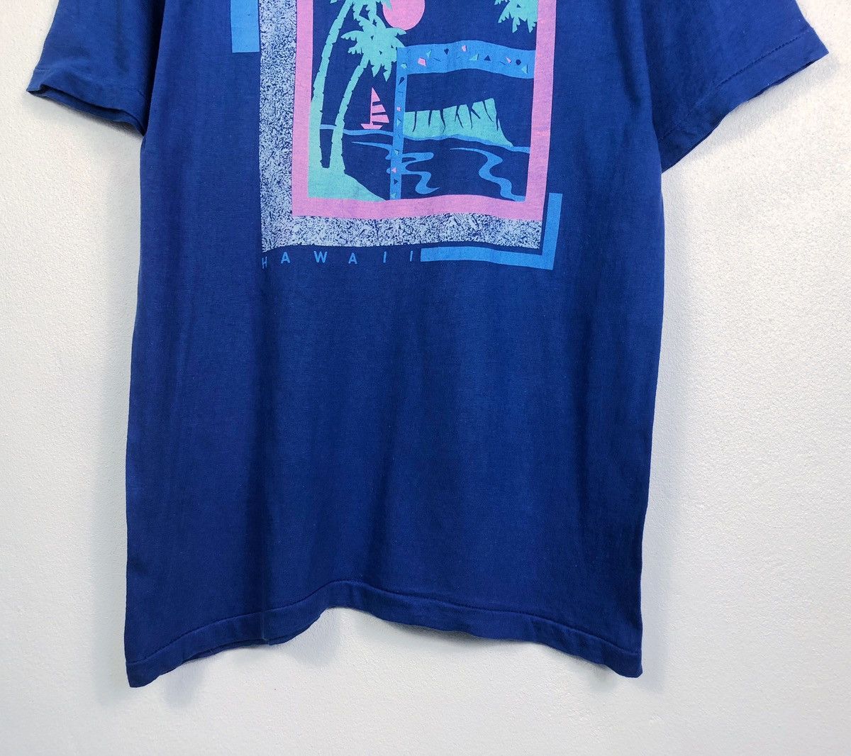 Vintage Rare Vintage 80s Hawaii Poly Tees Tee Size US L / EU 52-54 / 3 - 4 Thumbnail