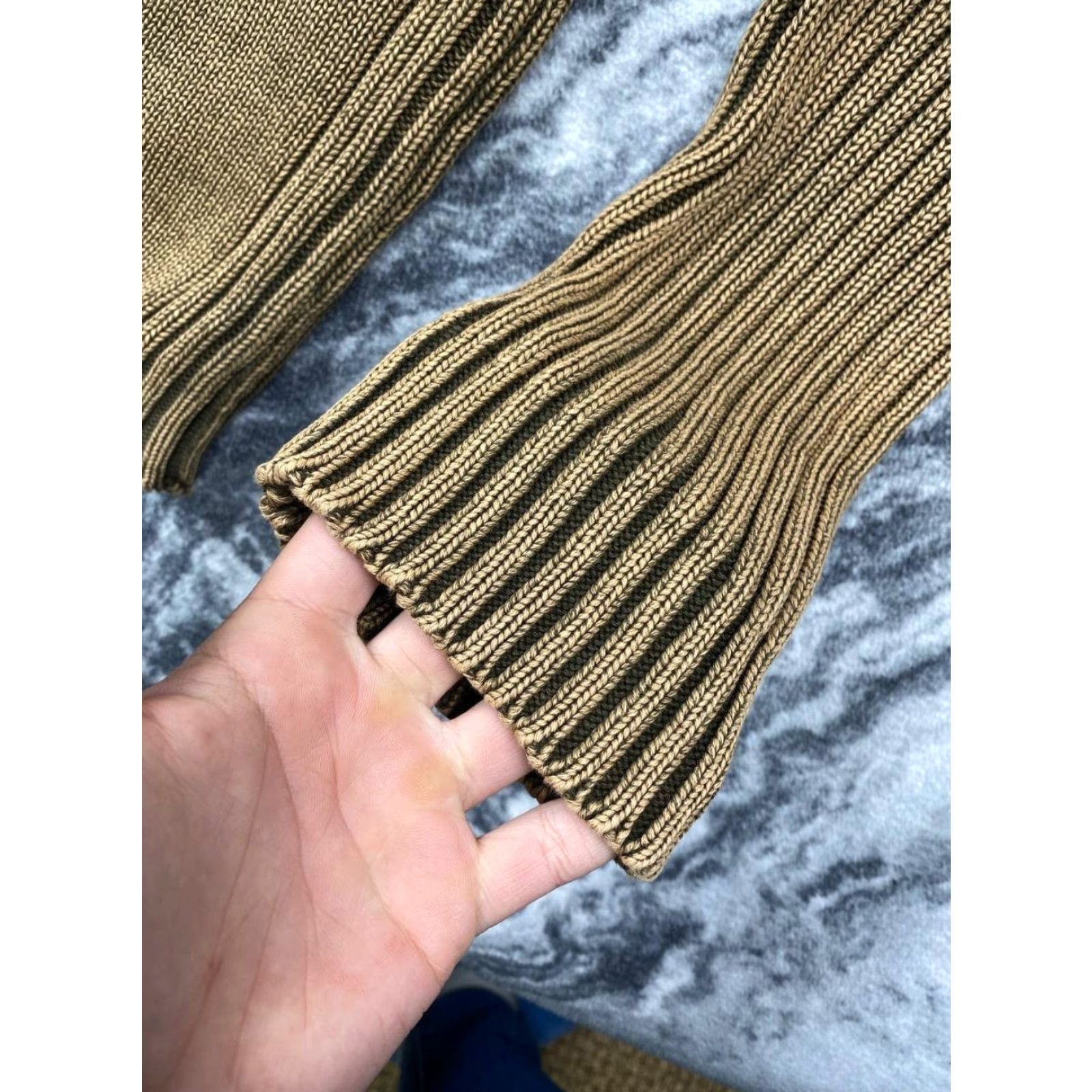Dolce & Gabbana VINTAGE Dolce&Gabbana Ribbed Knit Sweater 1/4 Zip Men Size M Brown Pullover Knit Long Sleeve Winter Casual Mens Size US M / EU 48-50 / 2 - 7 Thumbnail