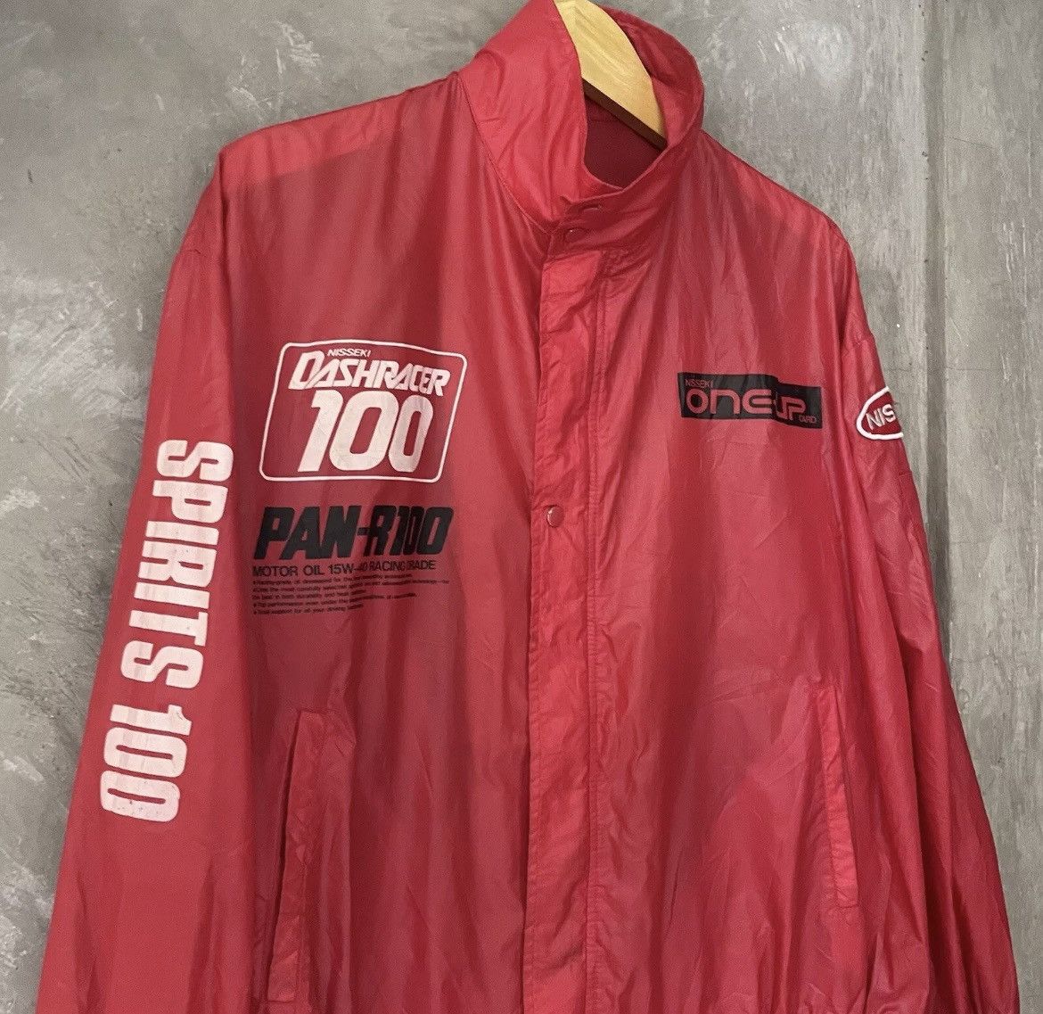 Sports Specialties × Vintage Vintage Racing Team Jacket Nisseki Japan Dash Racer 100 Red Size US L / EU 52-54 / 3 - 4 Thumbnail