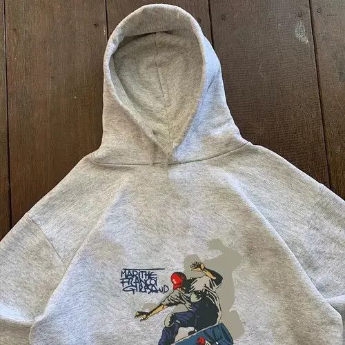 Anime × Japanese Brand Hoodie Grey Vintage Snowboard Graphic Casual Hoodie Size US L / EU 52-54 / 3 - 4 Thumbnail