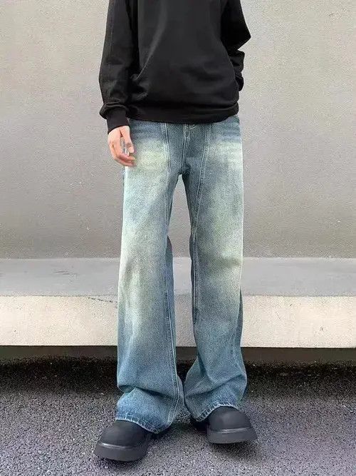 VIBE Vintage vibe style washed and aged blue micro jeans Size US 32 / EU 48 - 1 Thumbnail