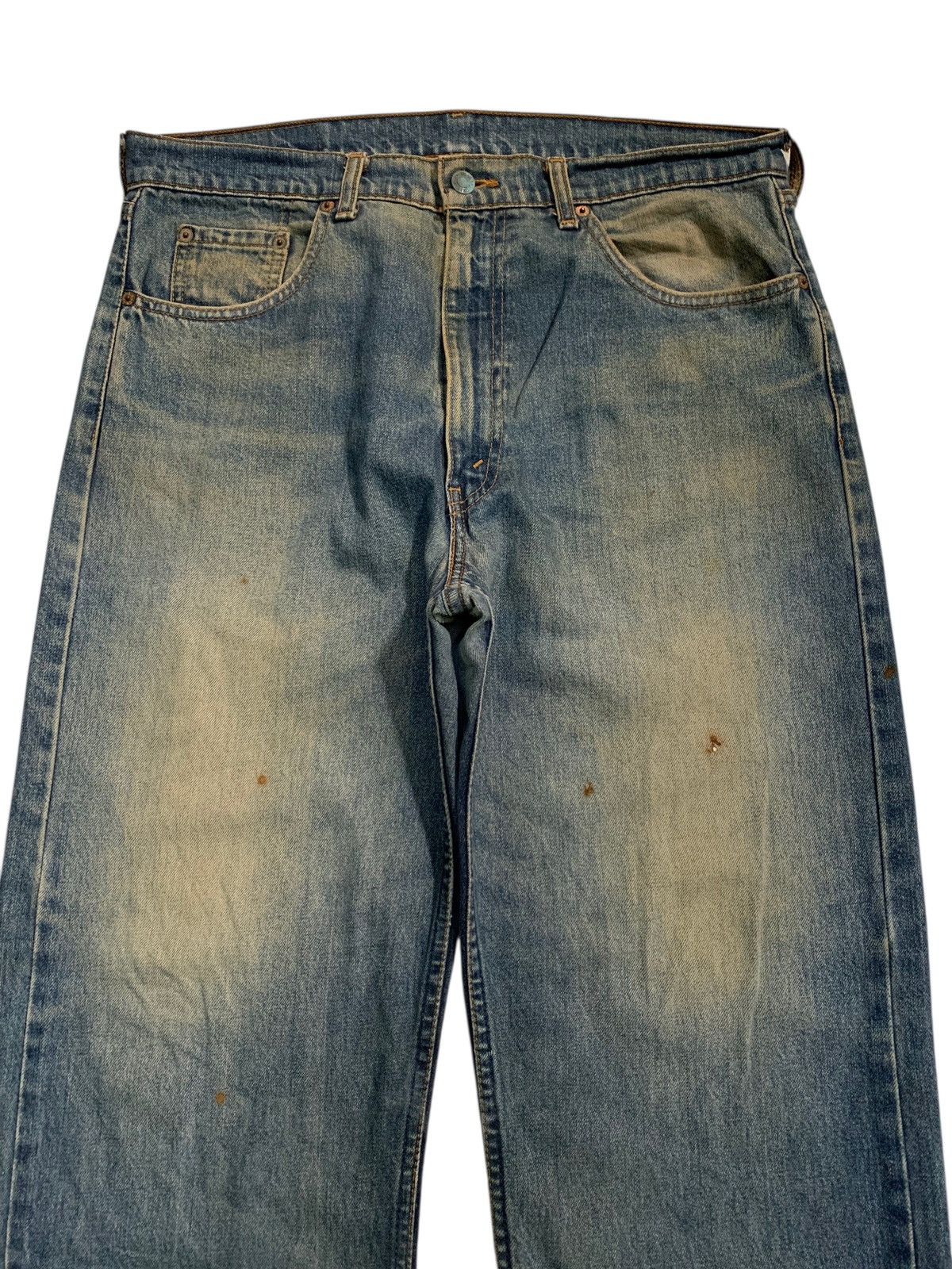 Levi's VINTAGE LEVIS 512 FADED & RUSTY DISTRESSED DENIM Size US 35 - 5 Thumbnail