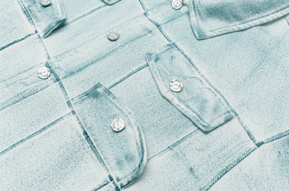 Japanese Brand × Vintage "Fresh Tears-L" Oversized Denim Jacket Size US L / EU 52-54 / 3 - 3 Thumbnail