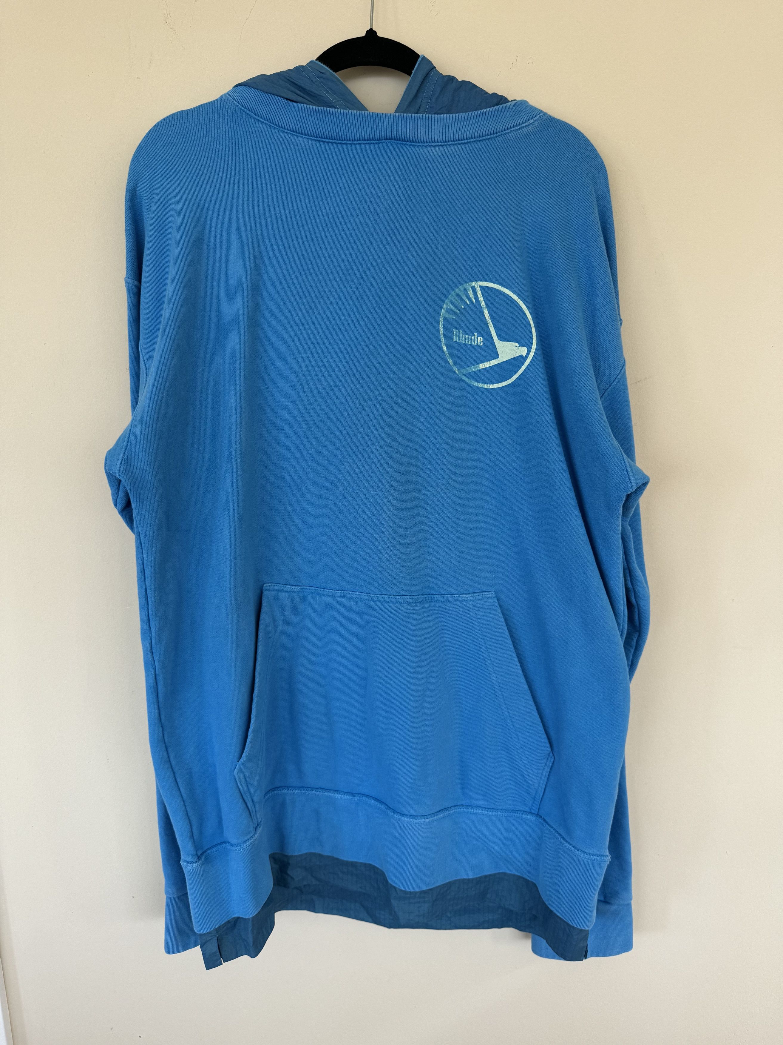 image of Rhude Vintage Hoodie in Blue, Men's (Size XL)