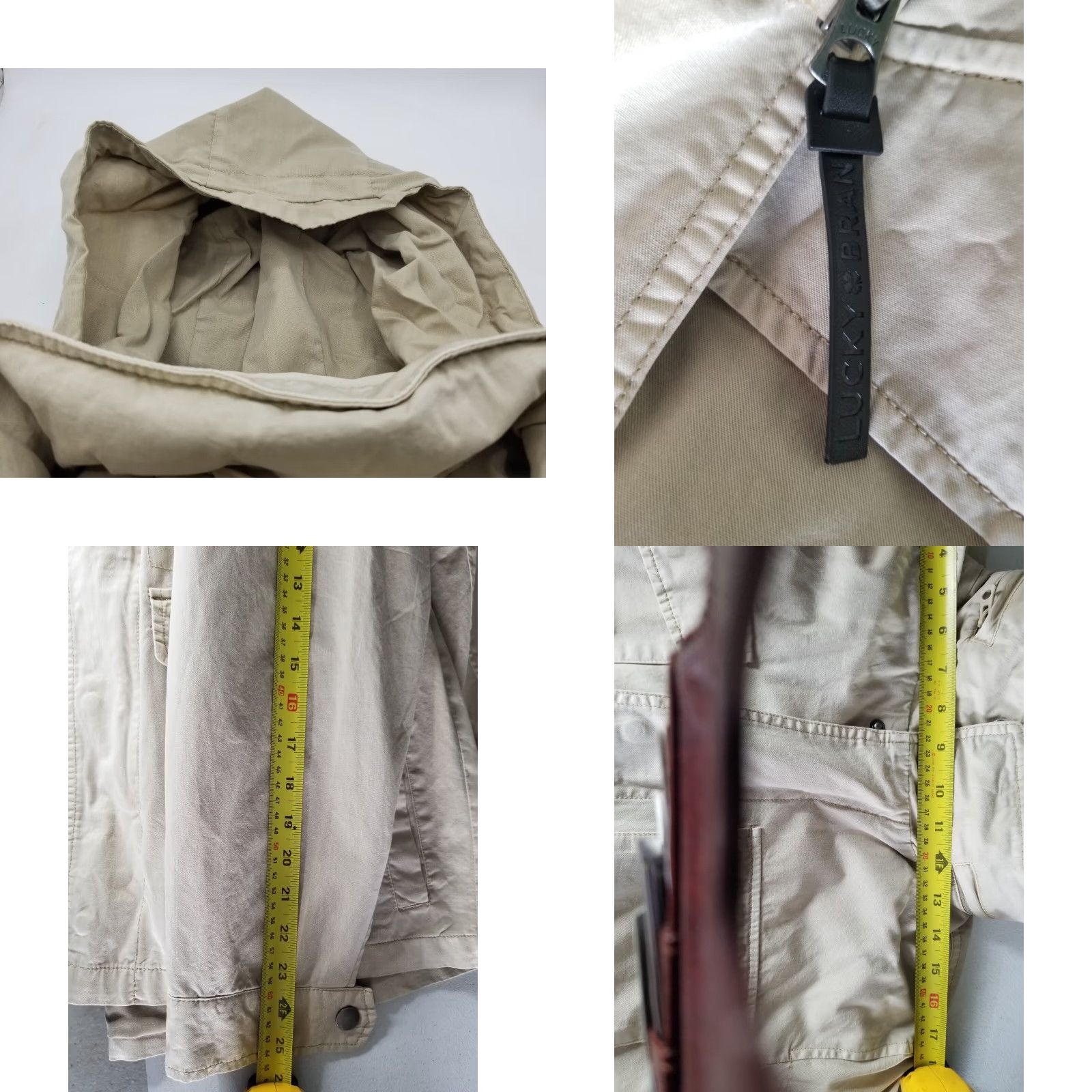 Lucky Brand Lucky Brand Mens Khaki Field Coat Jacket Zip up Size Small Size US S / EU 44-46 / 1 - 8 Thumbnail