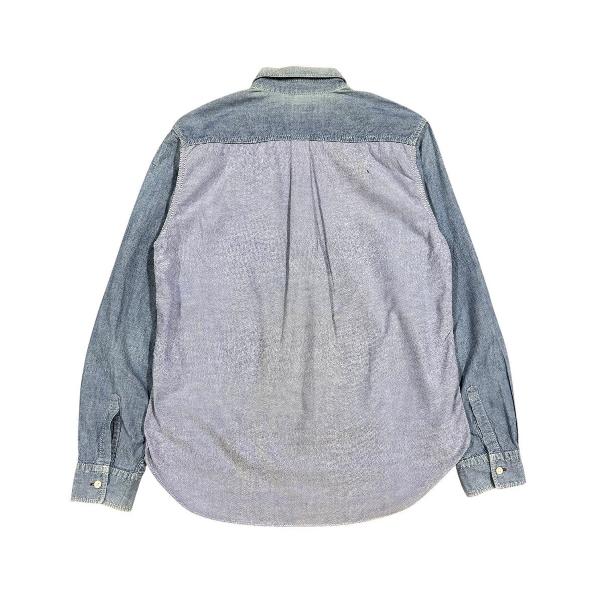 Comme des Garcons Homme Comme Des Garcons Homme Chambray 2 Tone Shirt Button Ups Size US S / EU 44-46 / 1 - 2 Thumbnail