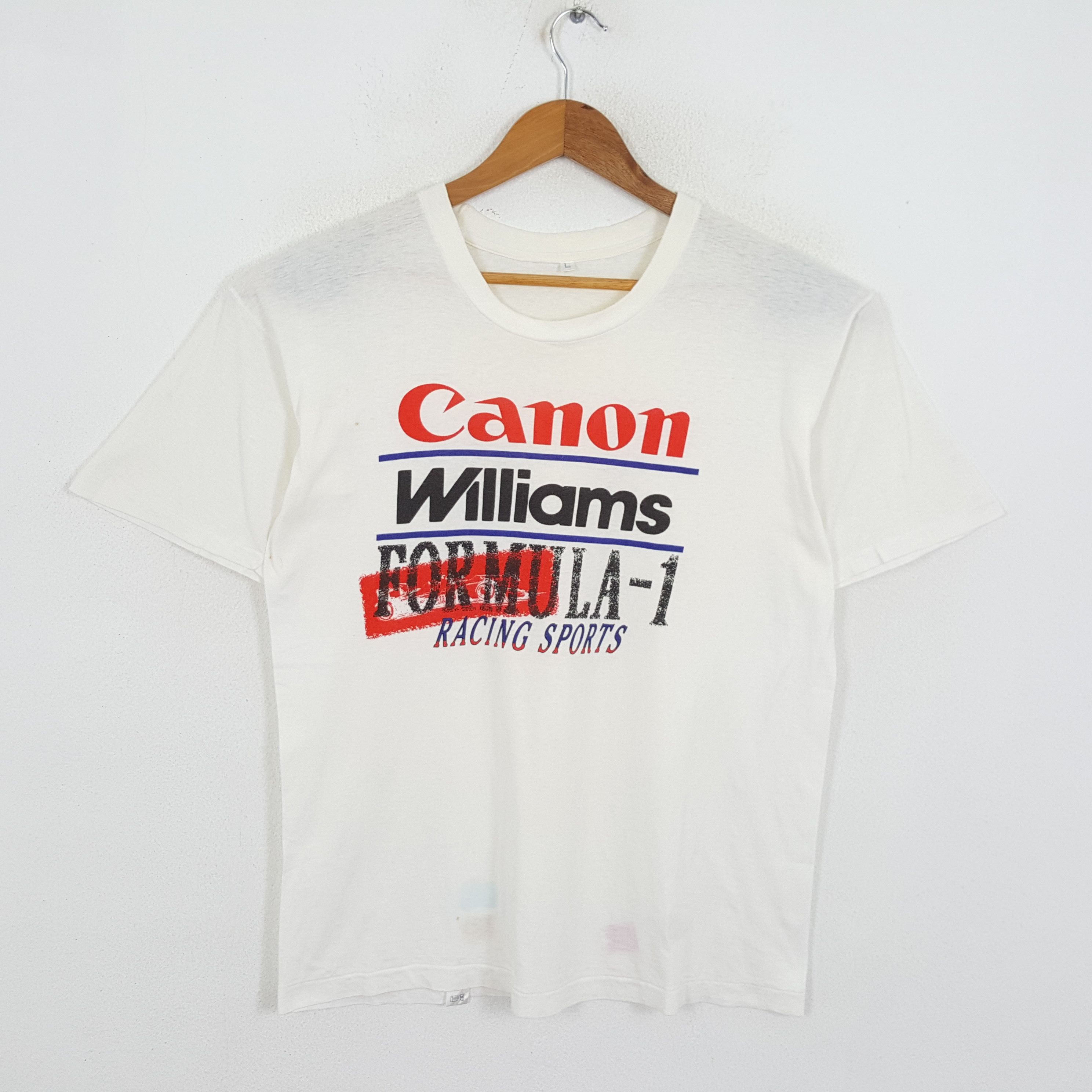Vintage CANON FORMULA 1 RACING Promo Motorsport T-Shirts