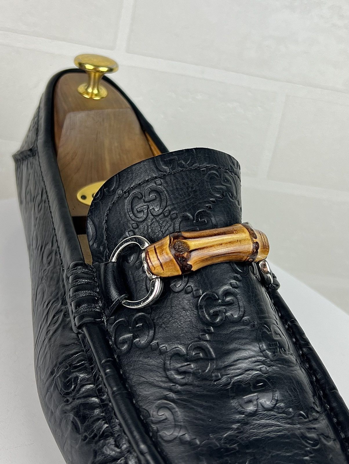 Gucci GUCCI Loafers Leather Shoes HORSEBIT Bamboo GG Monogram Logo Size US 8 / EU 41 - 5 Thumbnail