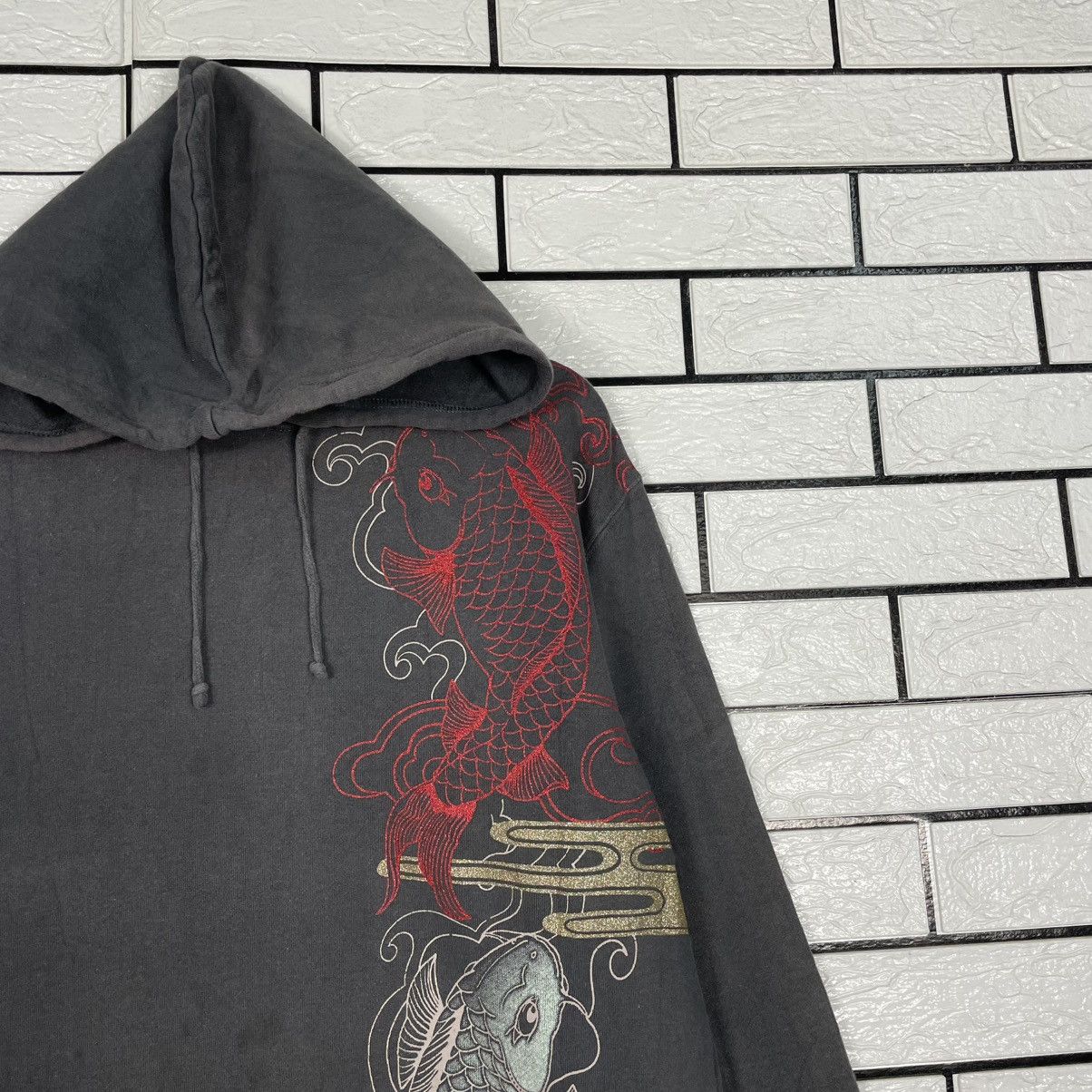 Japanese Brand Sorridere Koi Fish Sukajan Pullover Hoodie Size US L / EU 52-54 / 3 - 5 Thumbnail