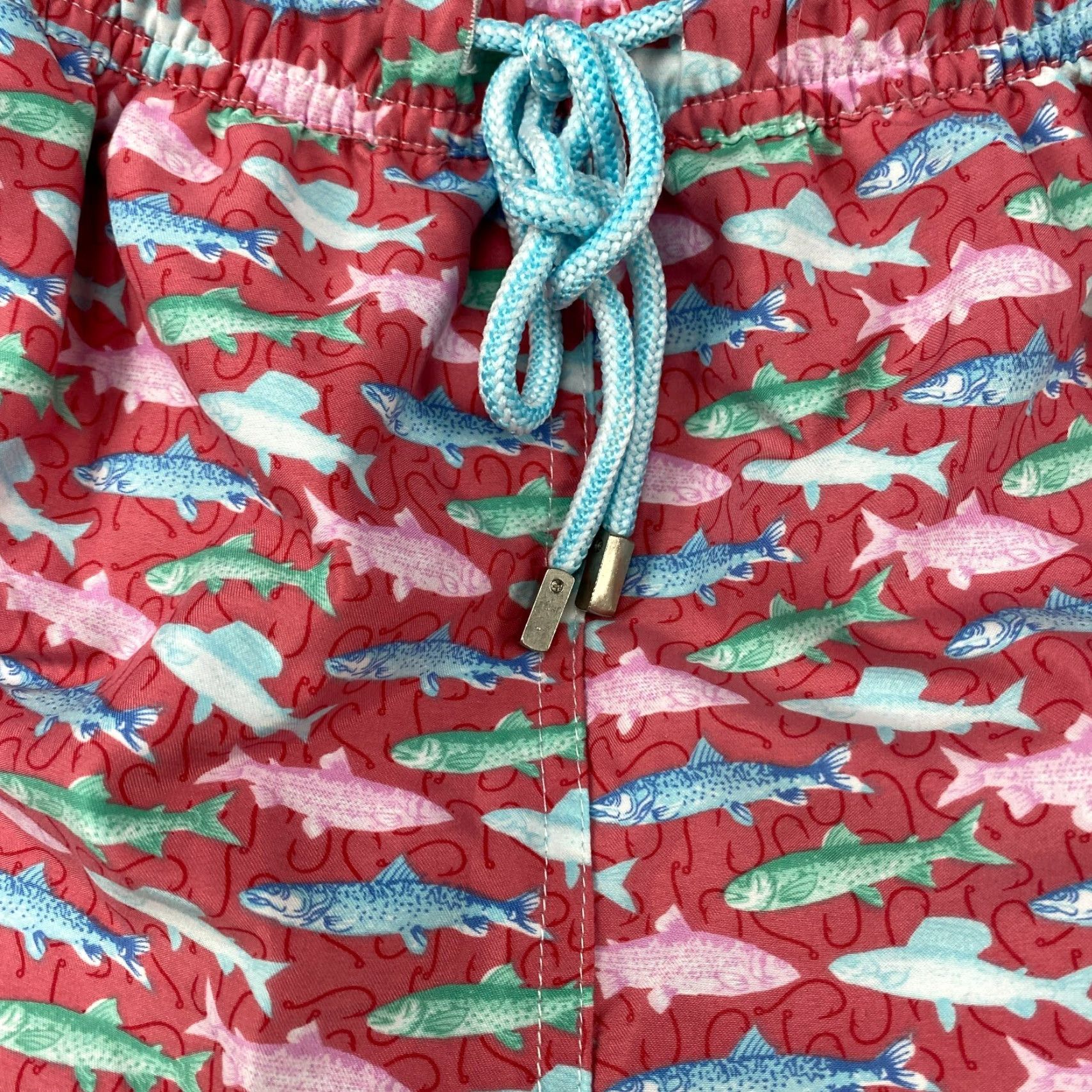 Peter Millar Peter Millar Shorts Mens Large Multicolor Fish Swim Drawstring Lined Pockets Quick Dry Seaside Collection Size US 33 - 3 Thumbnail