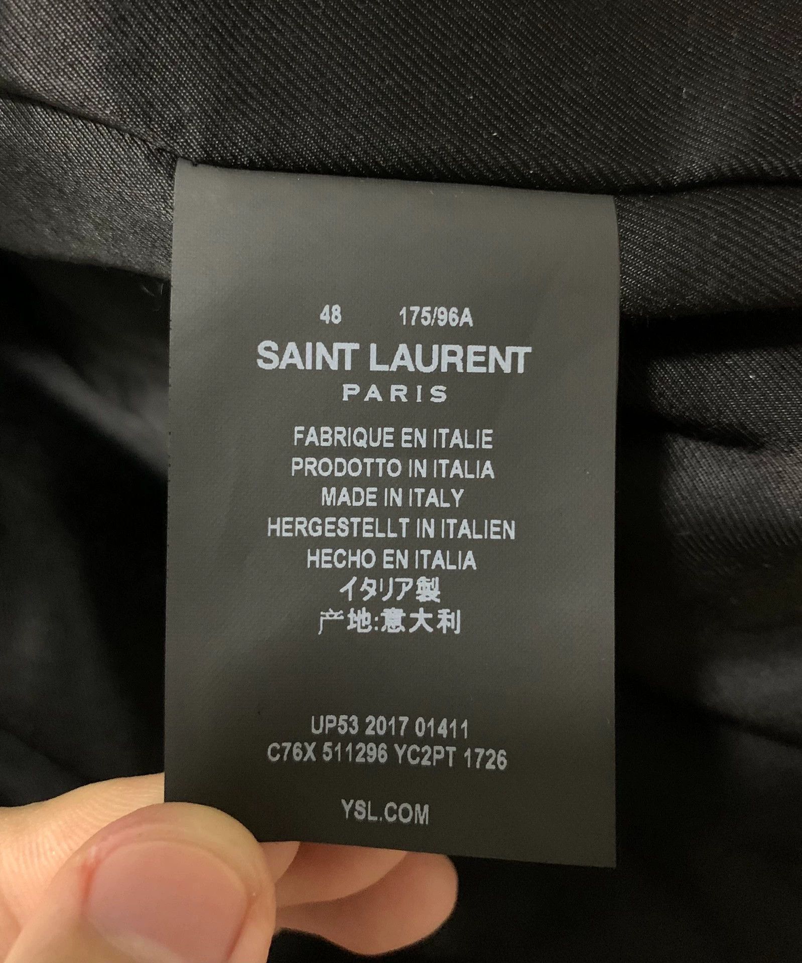 Saint Laurent Paris Saint Laurent 18ss Python Distressed Studs Bomber 48 Size US M / EU 48-50 / 2 - 4 Thumbnail