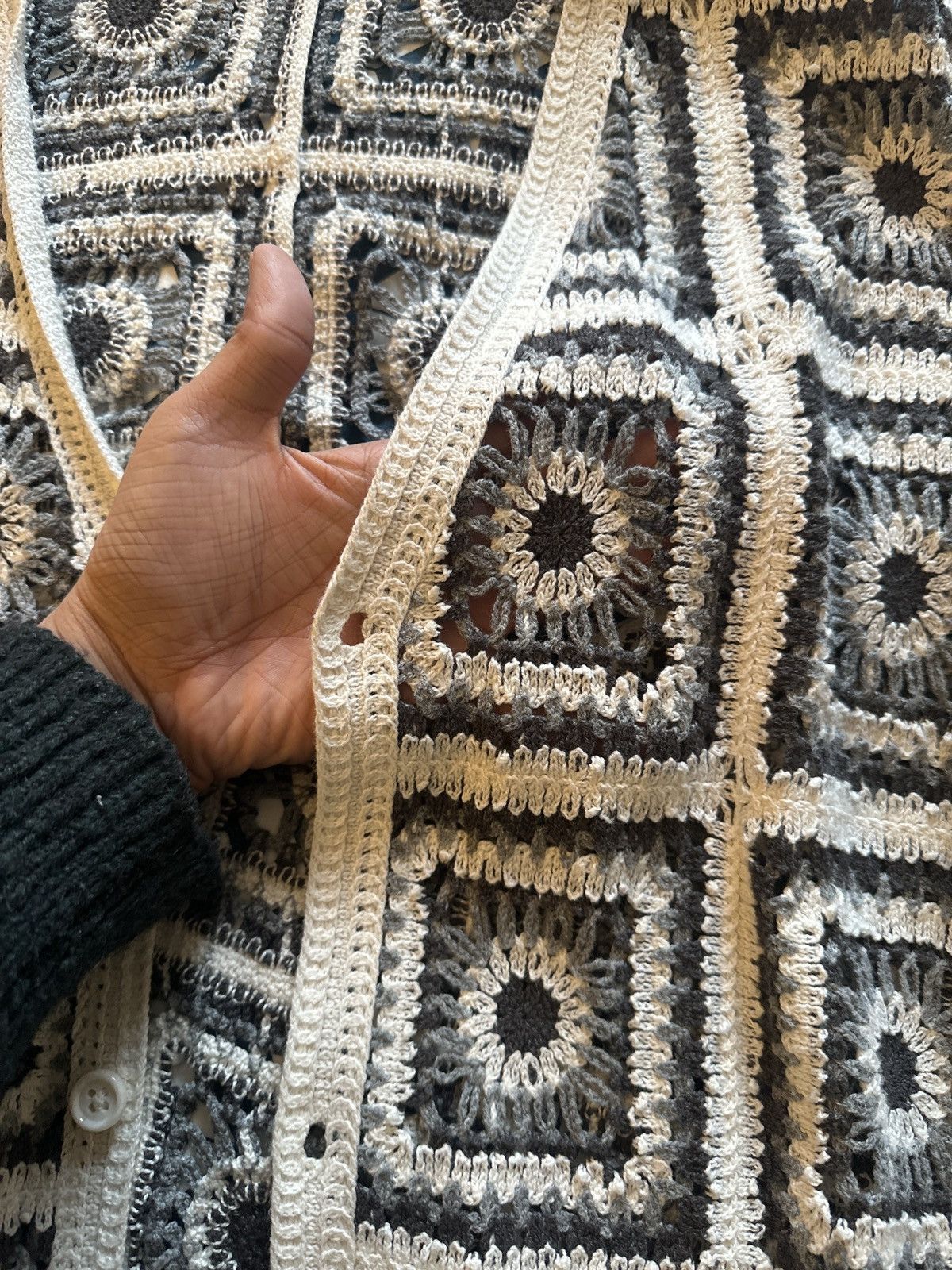 URBAN RESEARCH DOORS Urban Research Crochet Cardigan Size US M / EU 48-50 / 2 - 2 Thumbnail