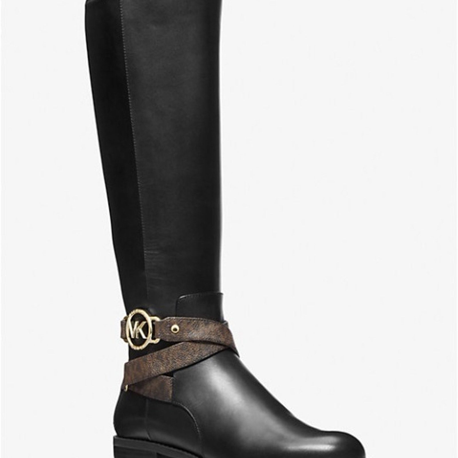 Michael Kors Michael Kors Women's Rory Leather and Logo Boot Size US 6 / IT 36 - 1 Thumbnail