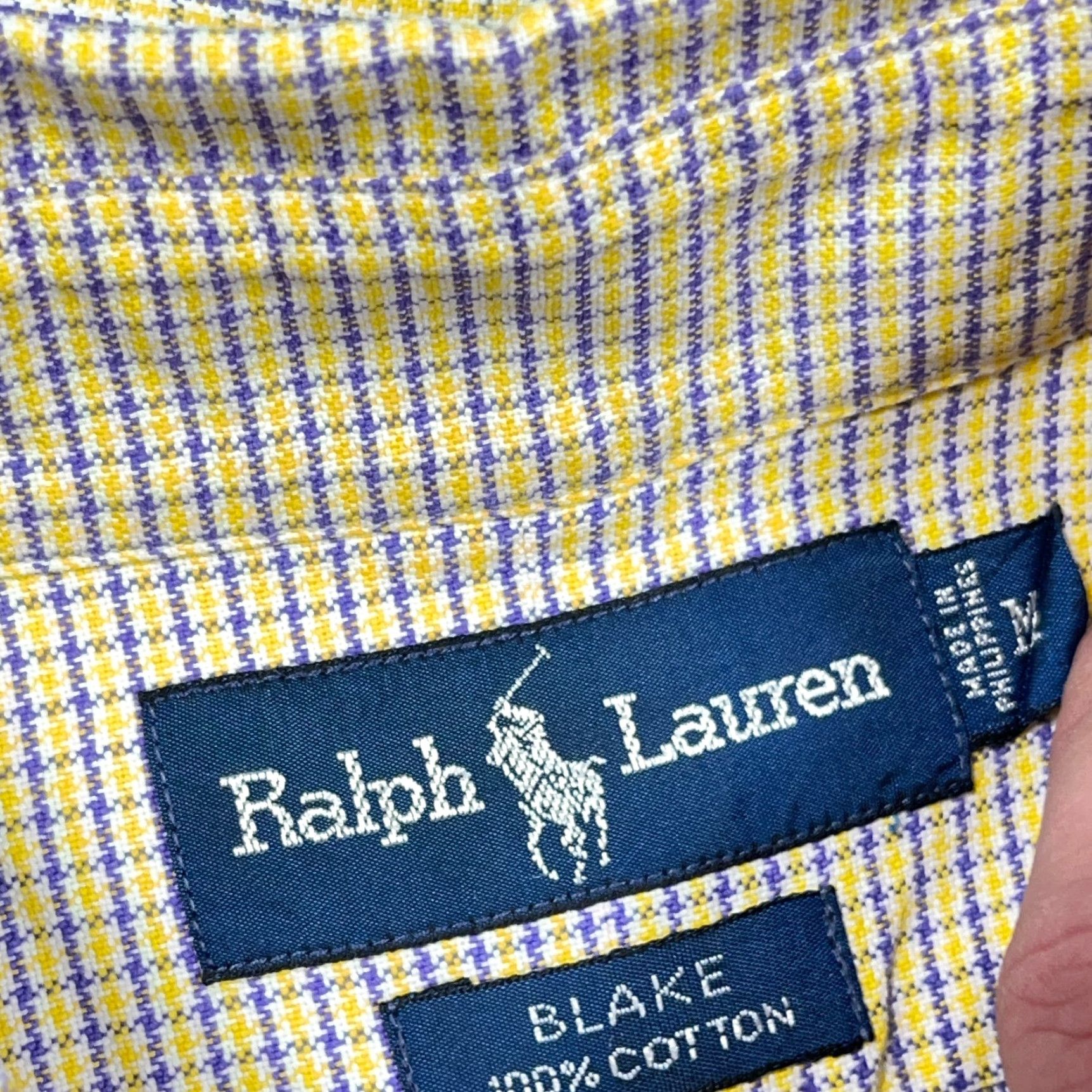 Ralph Lauren Ralph Lauren Button-Up Shirt Men M Pink Yellow Plaid Cotton Oxford Classic Logo Short Sleeve Pattern Vintage: No Size US M / EU 48-50 / 2 - 3 Thumbnail