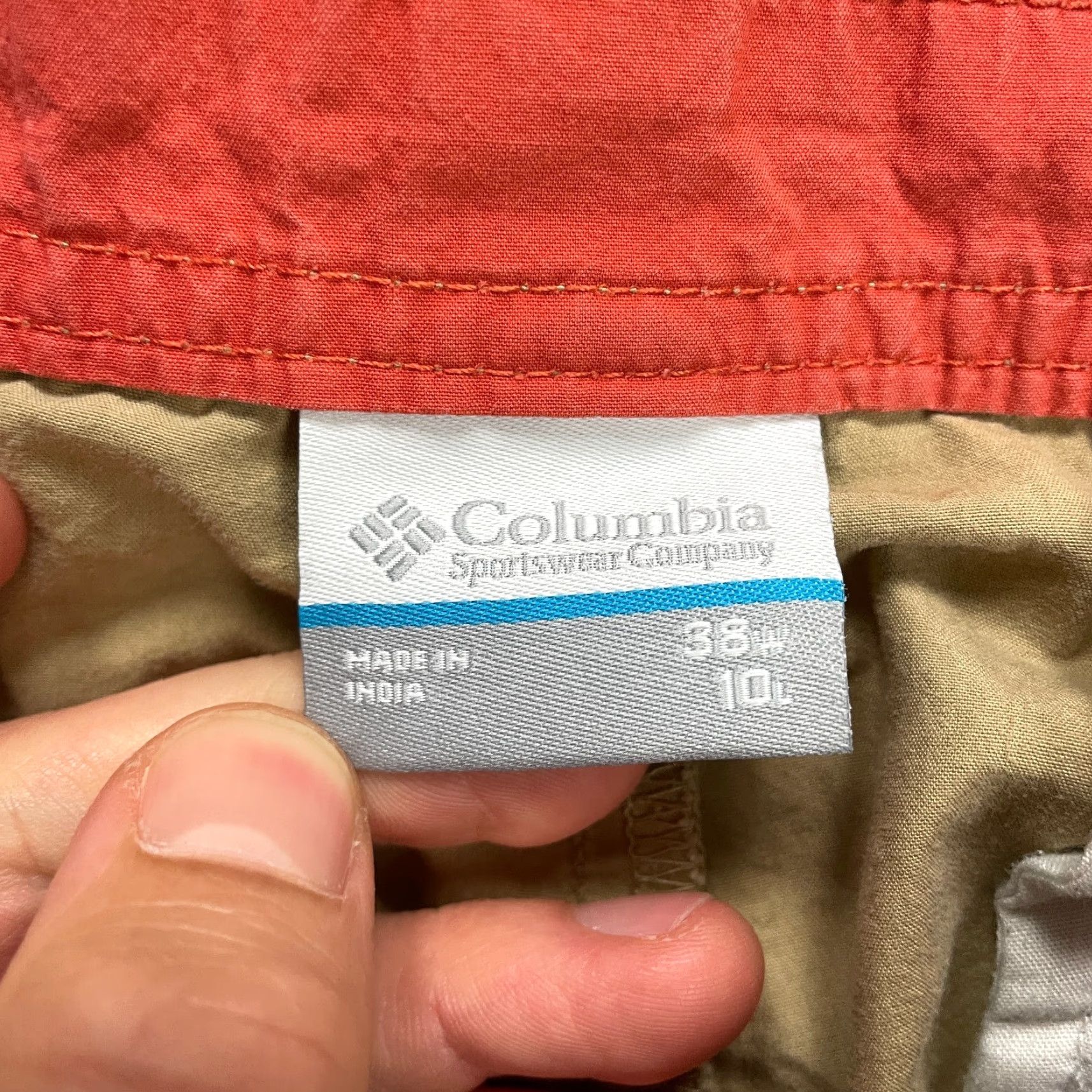 Vintage Columbia Chino Shorts Mens 38 Regular Brown Cotton Outdoor Pocket Slim? (Wait) Size US 38 / EU 54 - 4 Thumbnail