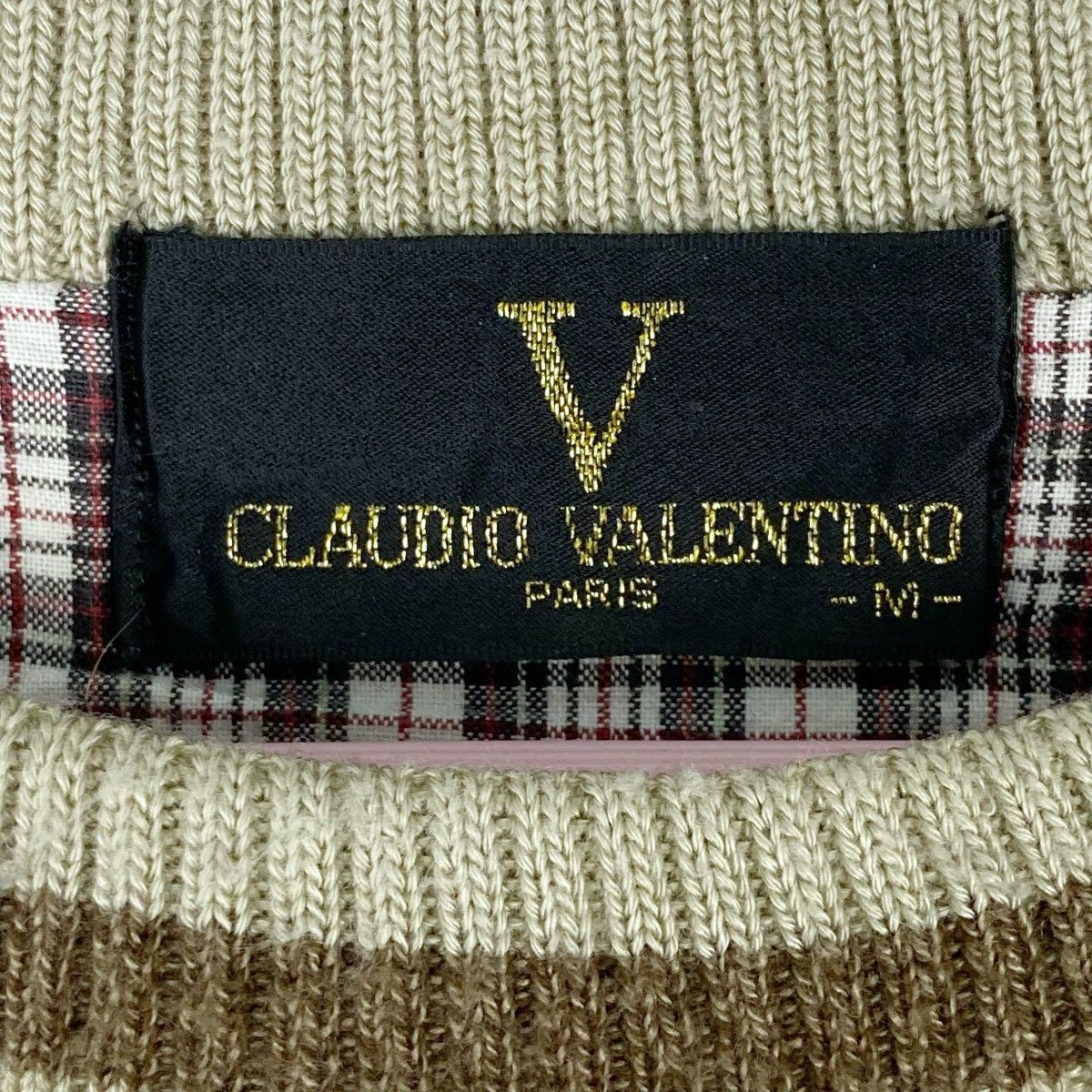 Designer × Vintage Claudio Valentino Big Logo Sweatshirt Crewneck Pullover Jump Size US M / EU 48-50 / 2 - 5 Thumbnail