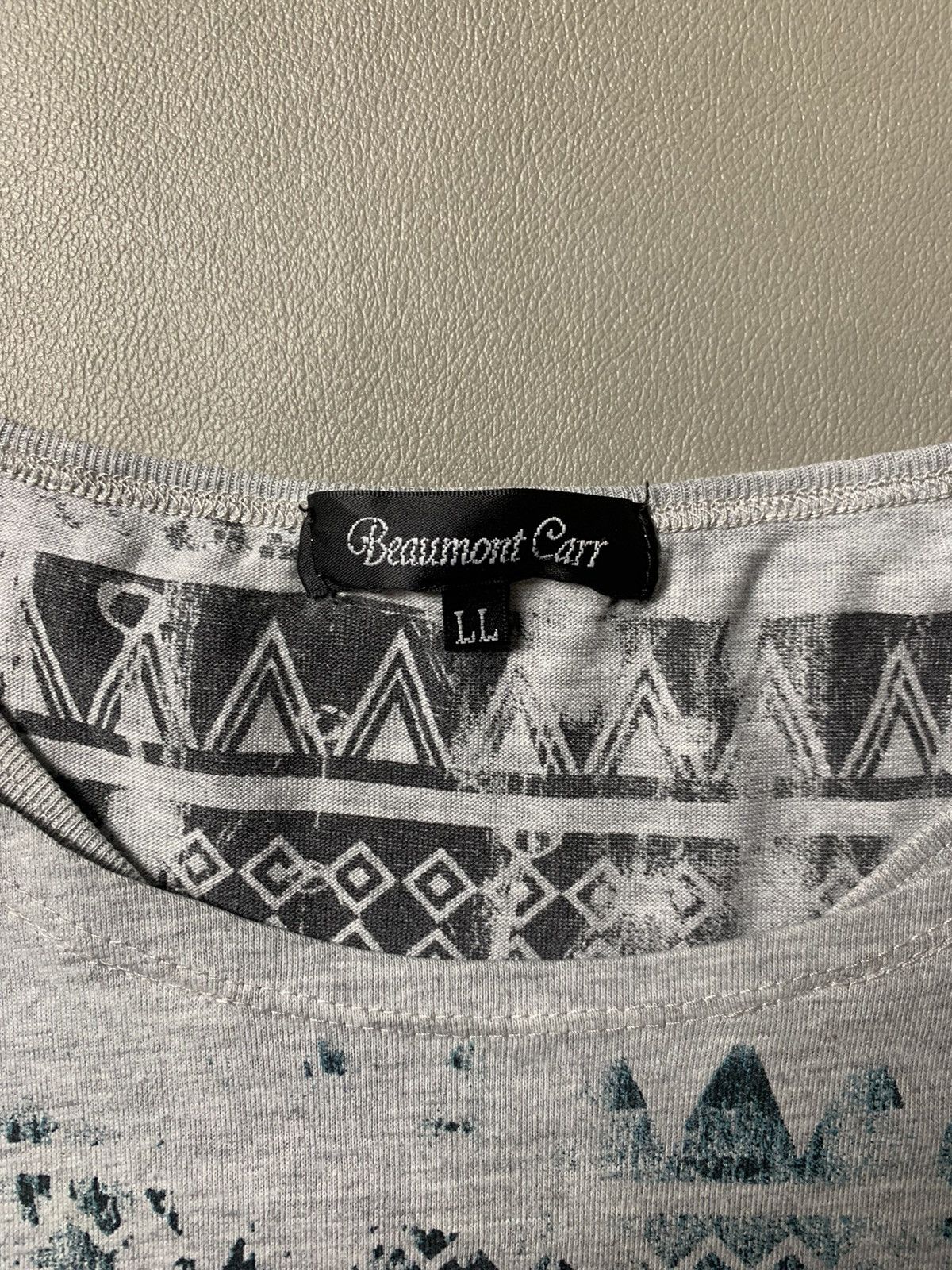 Beauty Beast × If Six Was Nine × Japanese Brand Beaumont Carr Poem Feather Double Layer Tshirt Size US L / EU 52-54 / 3 - 6 Thumbnail