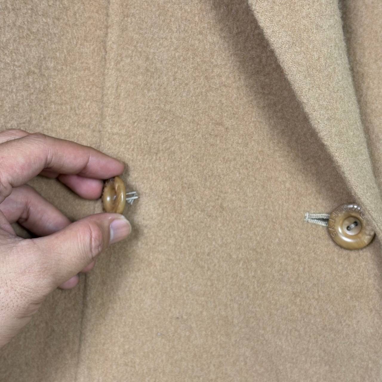 Burberry Vintage Burberry New Wool Double Breasted Camel Coat Size US M / EU 48-50 / 2 - 11 Thumbnail