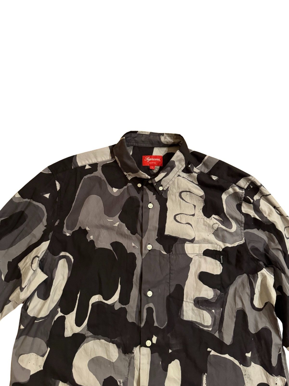 Supreme 🔥2020 Supreme Painted Logo Shirt/Supreme Multicolor Shirt Size US L / EU 52-54 / 3 - 5 Thumbnail