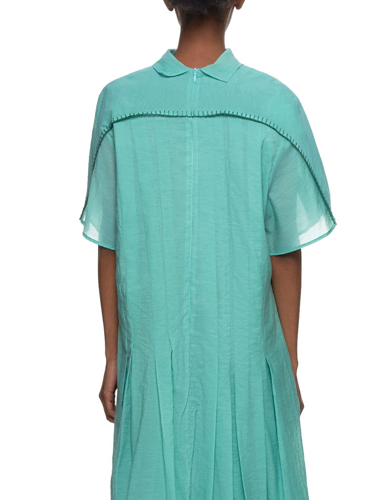 Acne Studios o1y0725 Mini Dress in Green Size XS / US 0-2 / IT 36-38 - 4 Thumbnail
