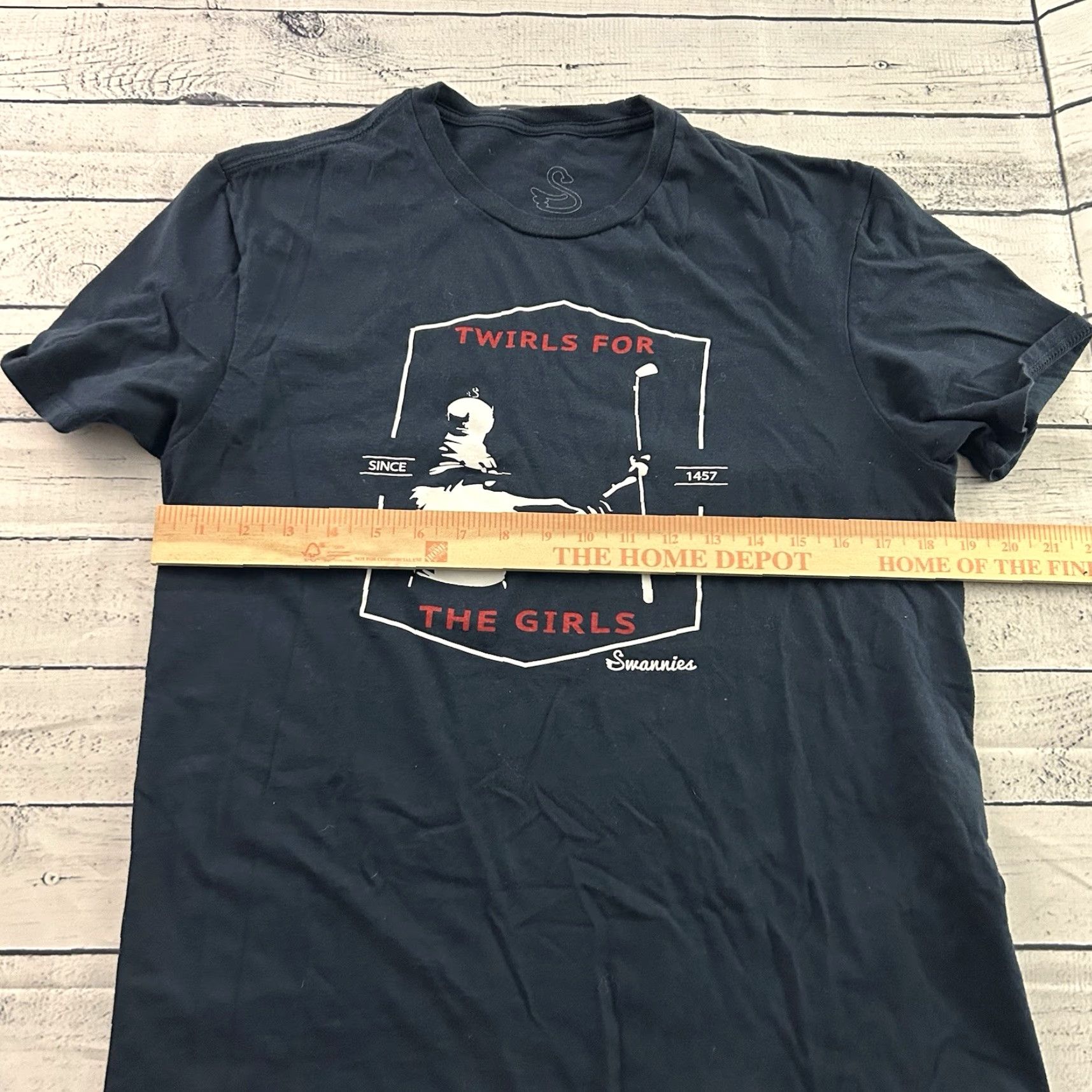 Vintage Swannies Twirls For The Girls Short Sleeve T Shirt Men M Blue Size US M / EU 48-50 / 2 - 4 Thumbnail