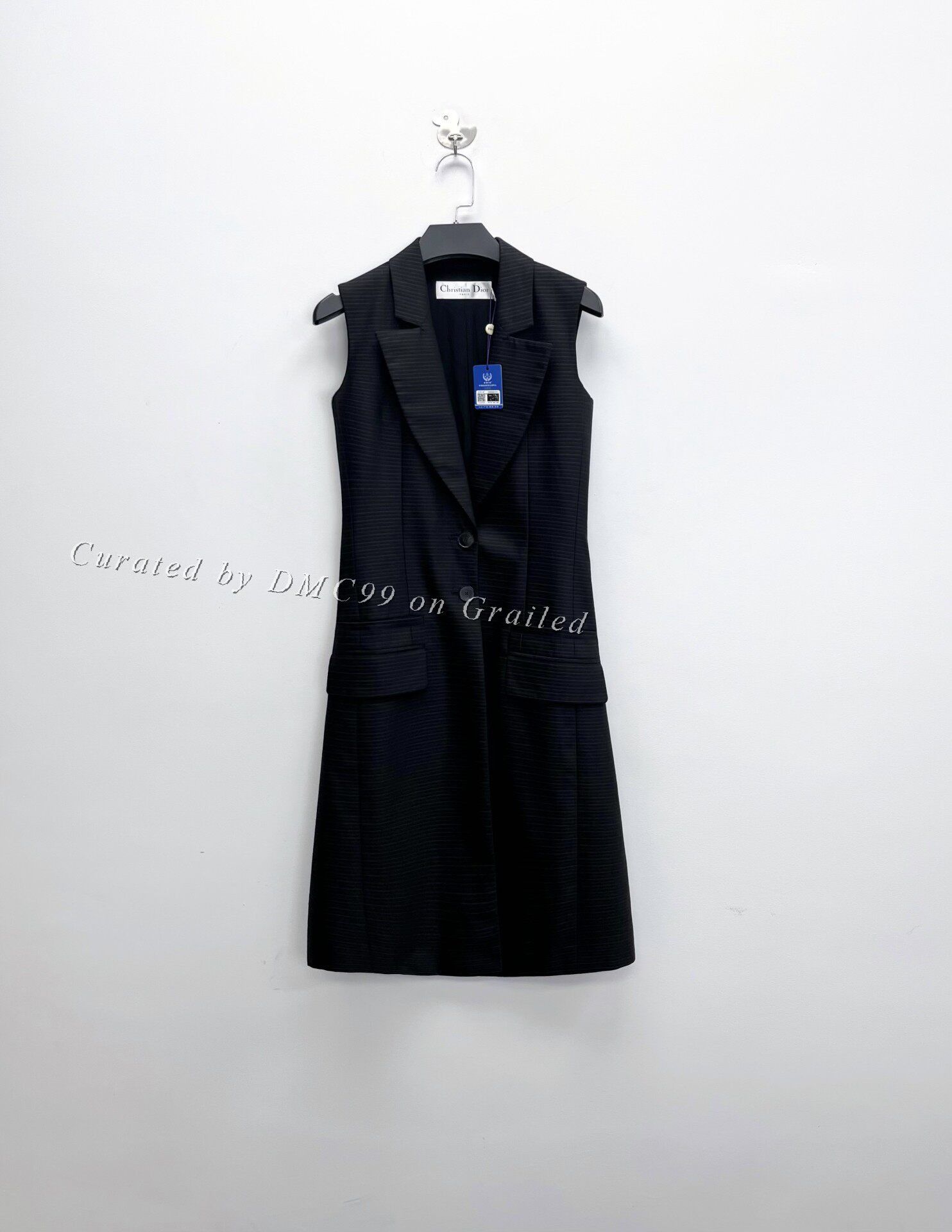 Dior Dior Sleeveless Wool Vest Dress Size XXS / US 00 / IT 34 - 1 Thumbnail