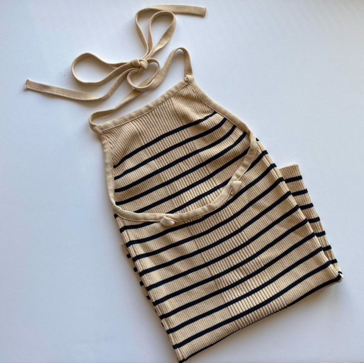 LOW CLASSIC LOW CLASSIC : Beige Striped Adjustable Camisol Size S / US 4 / IT 40 - 5 Thumbnail